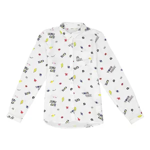 شومیز ویسکوز آستین بلند دخترانه - کوتون