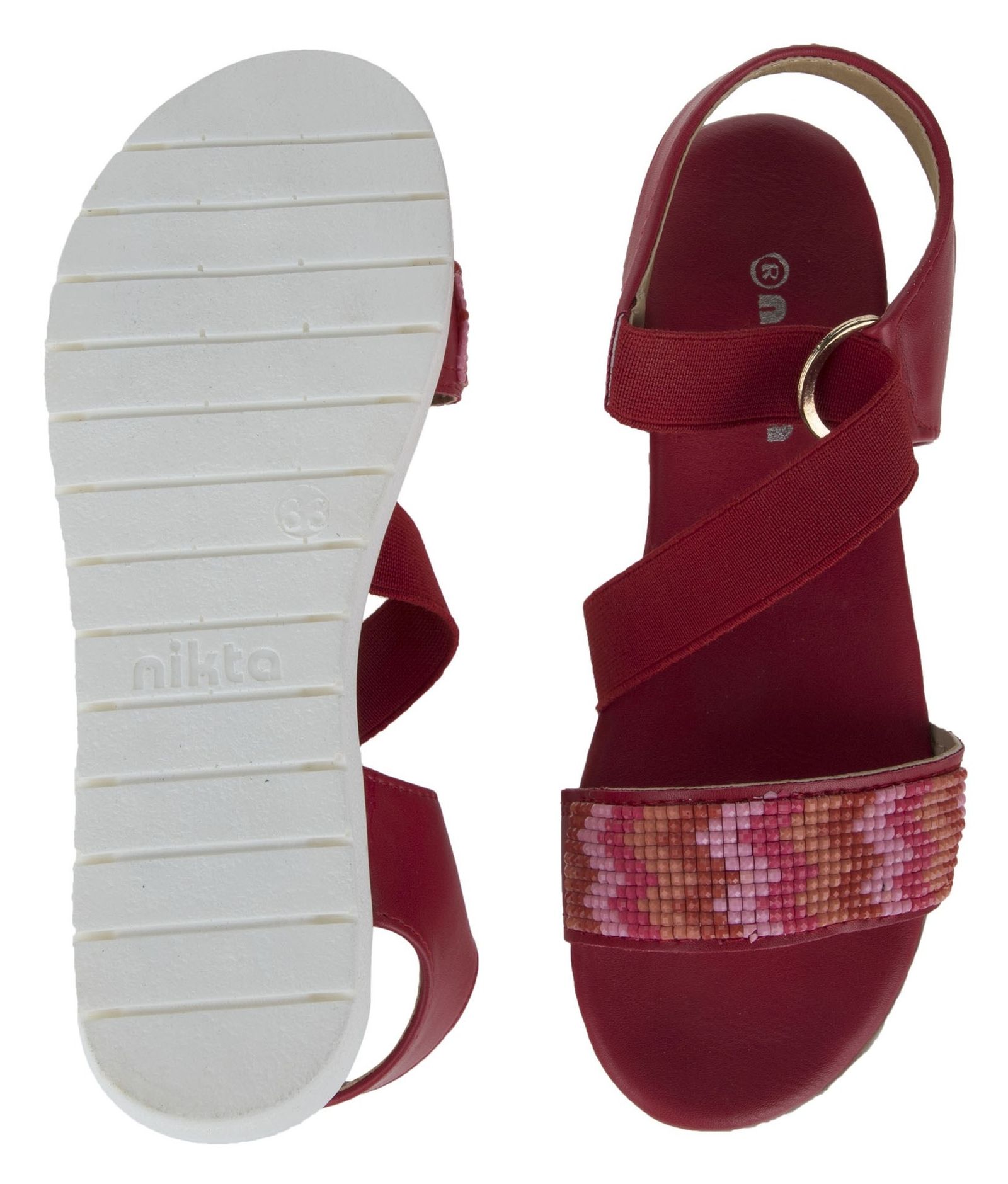 صندل بندی دخترانه - نیکتا - سرخابي - 10