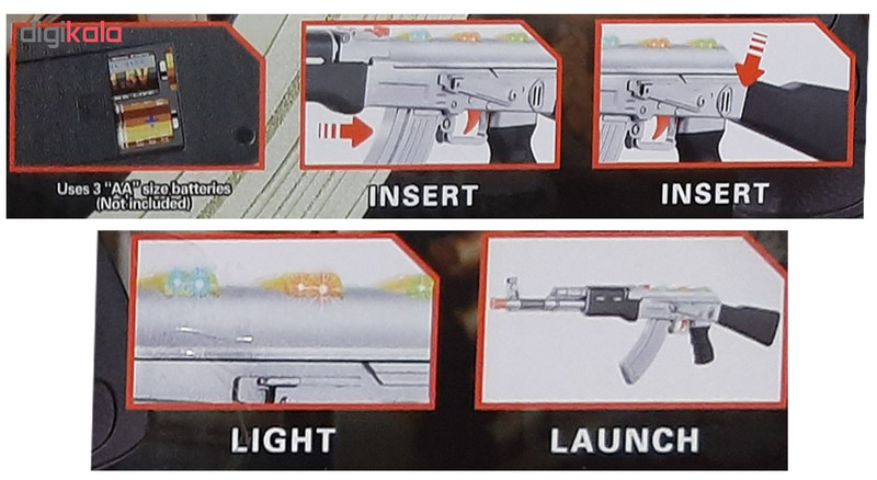 تفنگ بازی AK-47 مدل LX.7622B