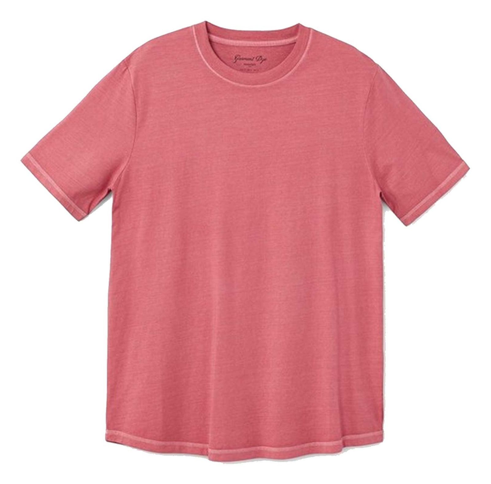 تی شرت نخی یقه گرد مردانه - مانگو - قرمز  - 1