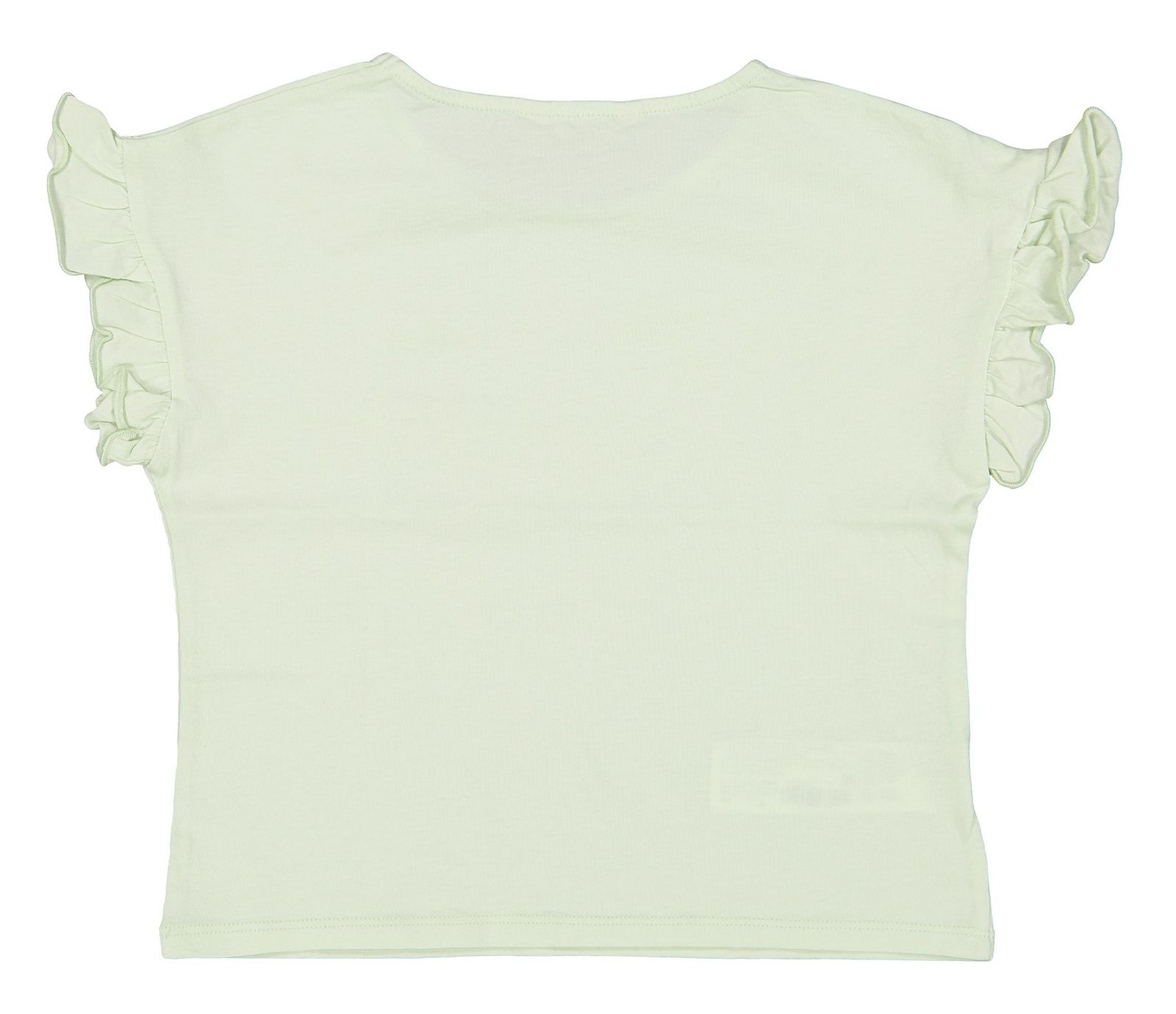تی شرت نخی آستین کوتاه دخترانه - مانگو - سبز کم رنگ - 4