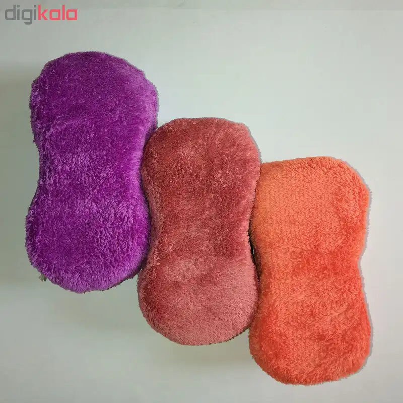 اسفنج میکرو فایبر نظافت خودرو مدل 3121_A بسته 3 عددی