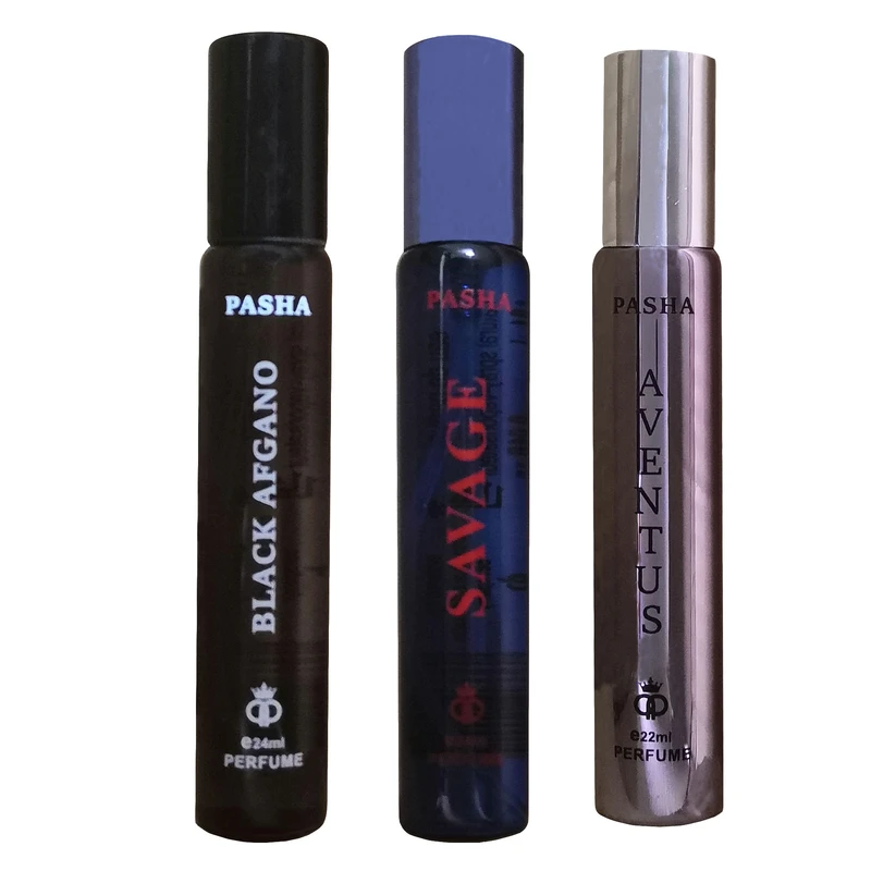 عطر جیبی مردانه پاشا مدل T3 حجم 24 میلی لیتر مجموعه 3 عددی