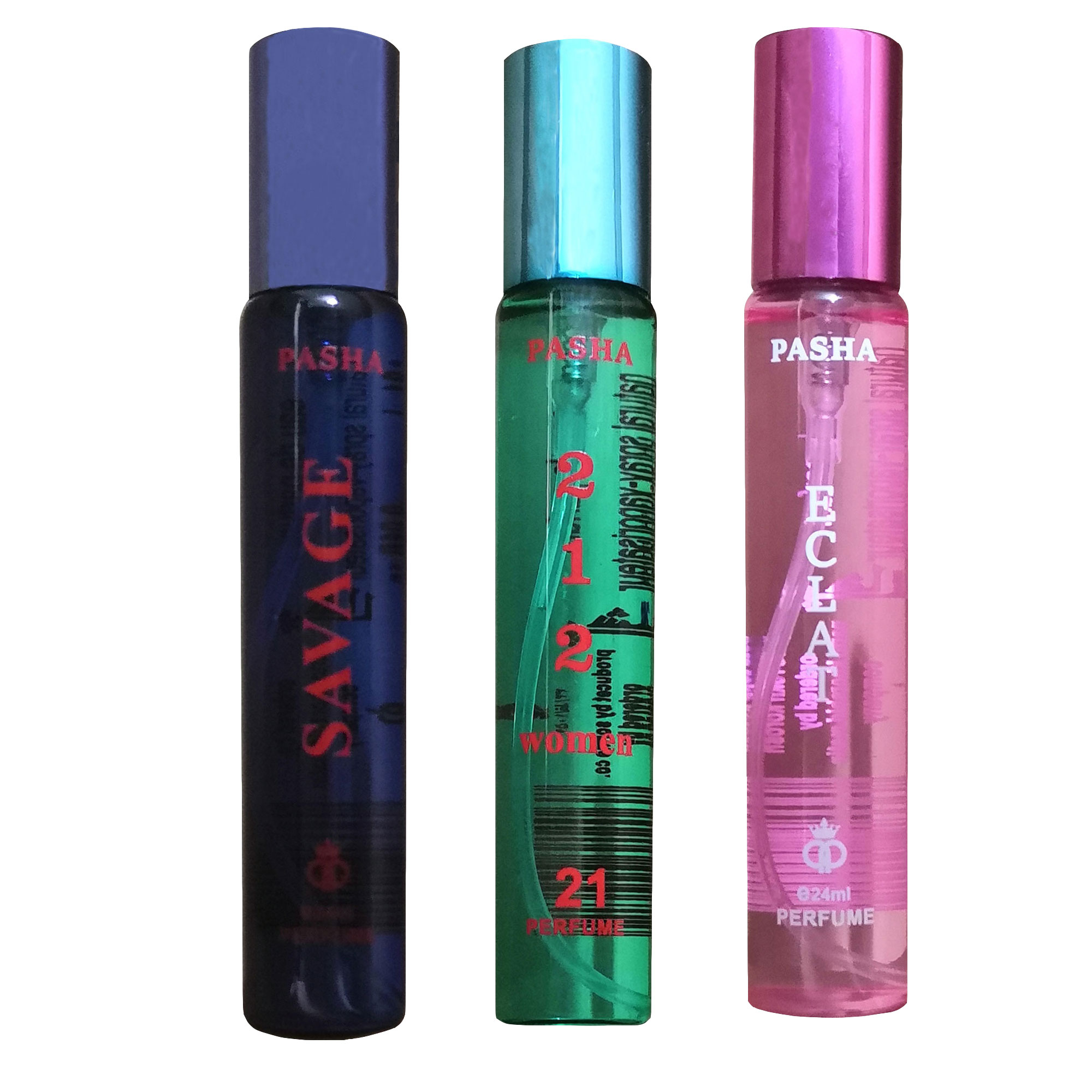 عطر جیبی پاشا مدل F3 حجم 24 میلی لیتر مجموعه 3 عددی