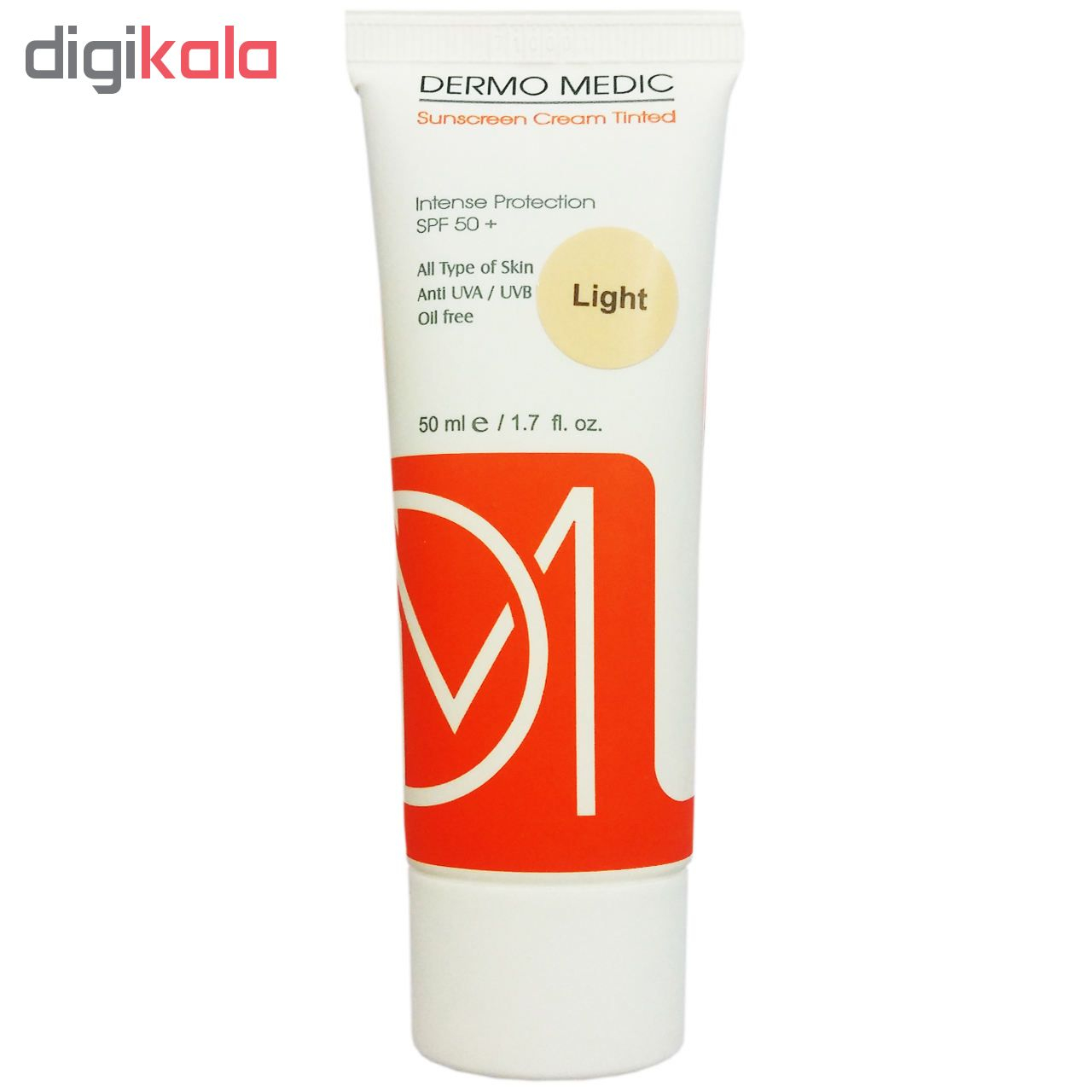 کرم ضد آفتاب درمو مدیک مدل O.LB.01 حجم 50 میلی لیتر