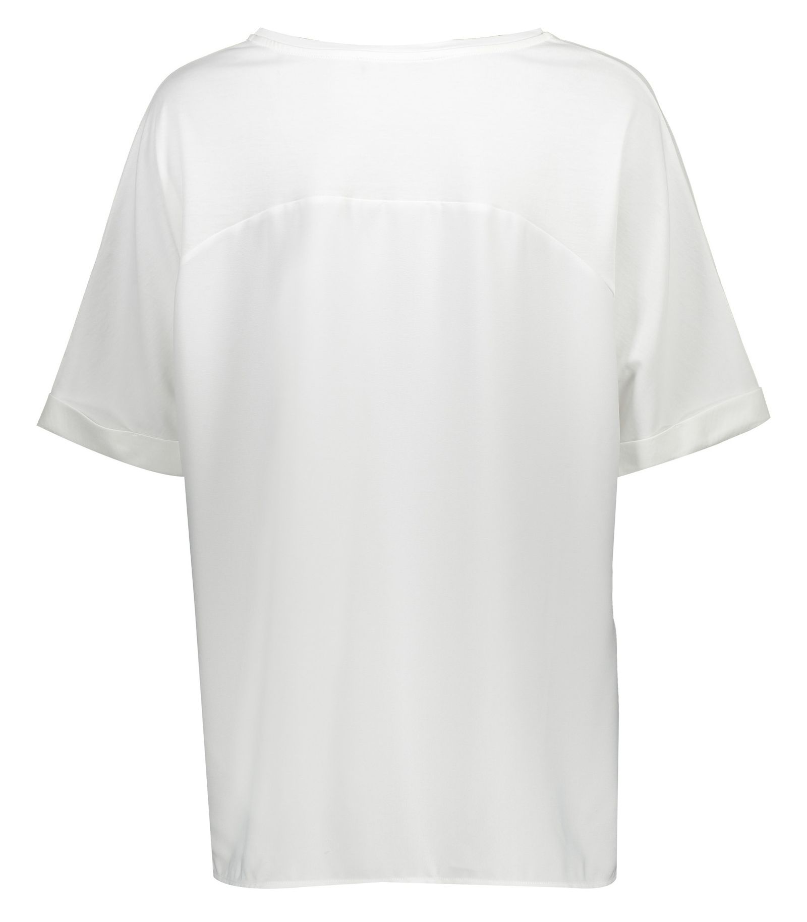 تی شرت ویسکوز یقه گرد زنانه - ویولتا بای مانگو - سفید - 4