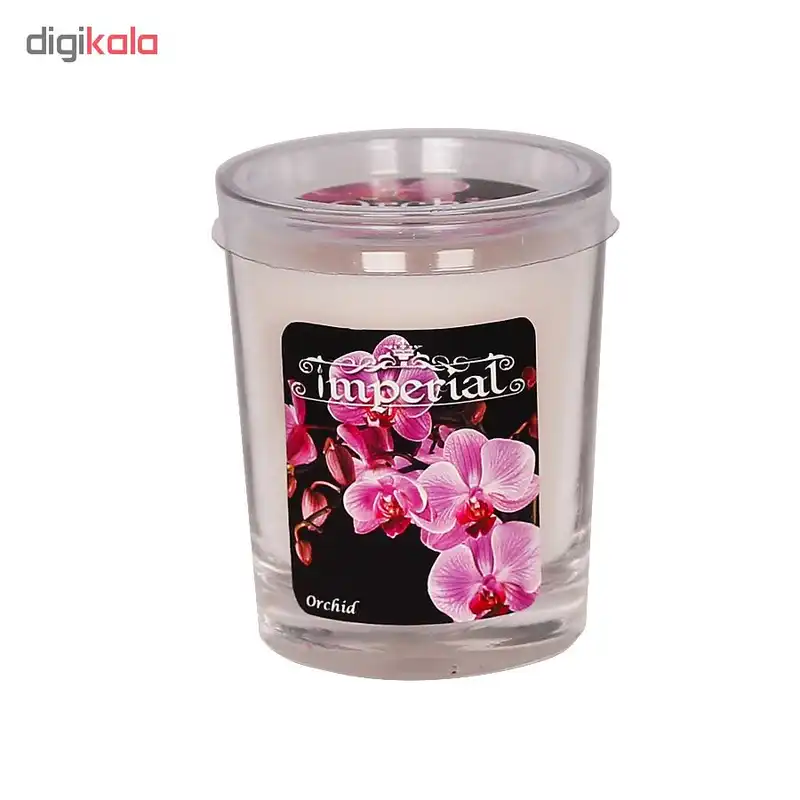 شمع لیوانی ایمپریال مدل Orchid