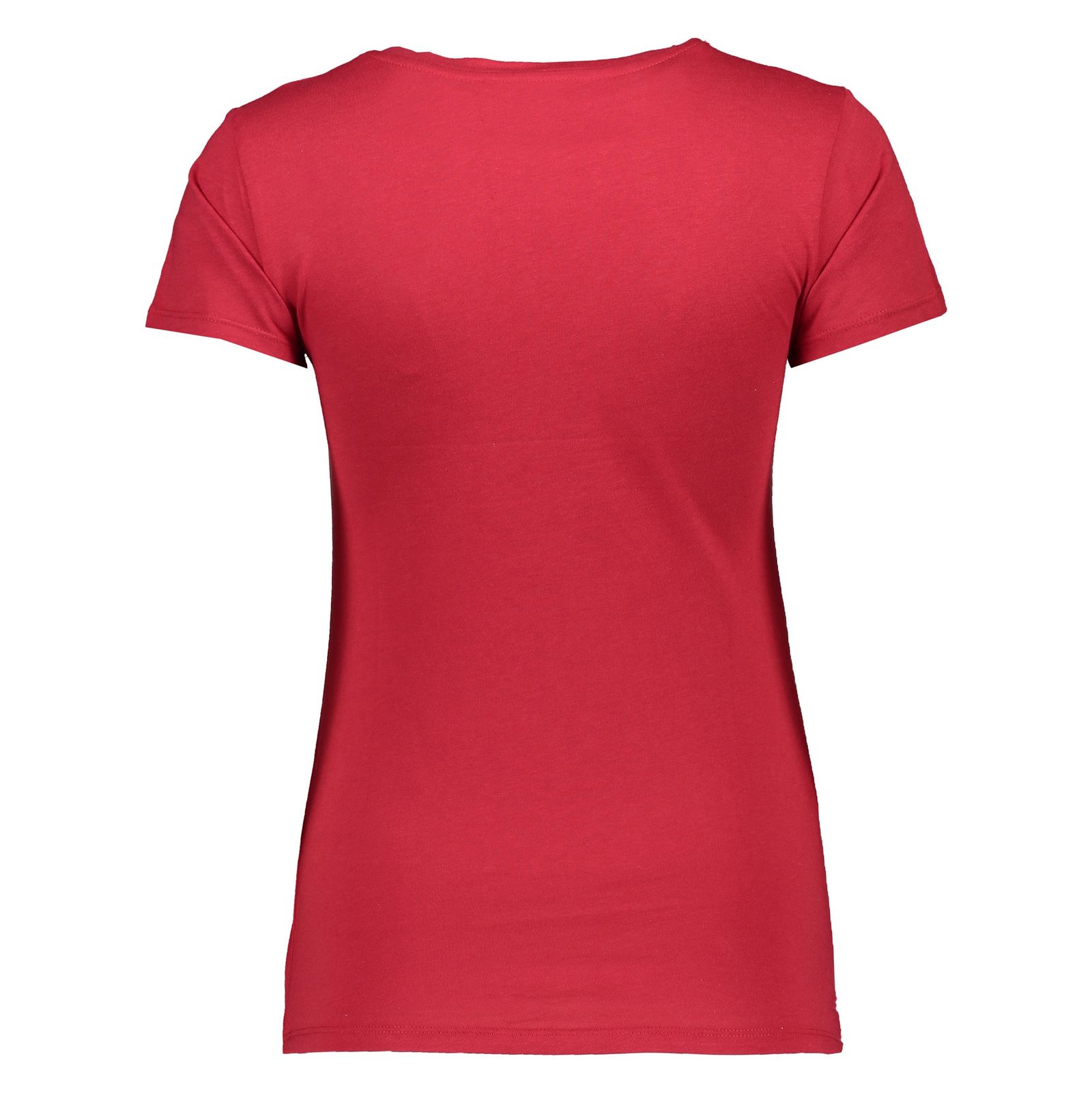 تی شرت نخی یقه گرد زنانه - مانگو - قرمز - 4