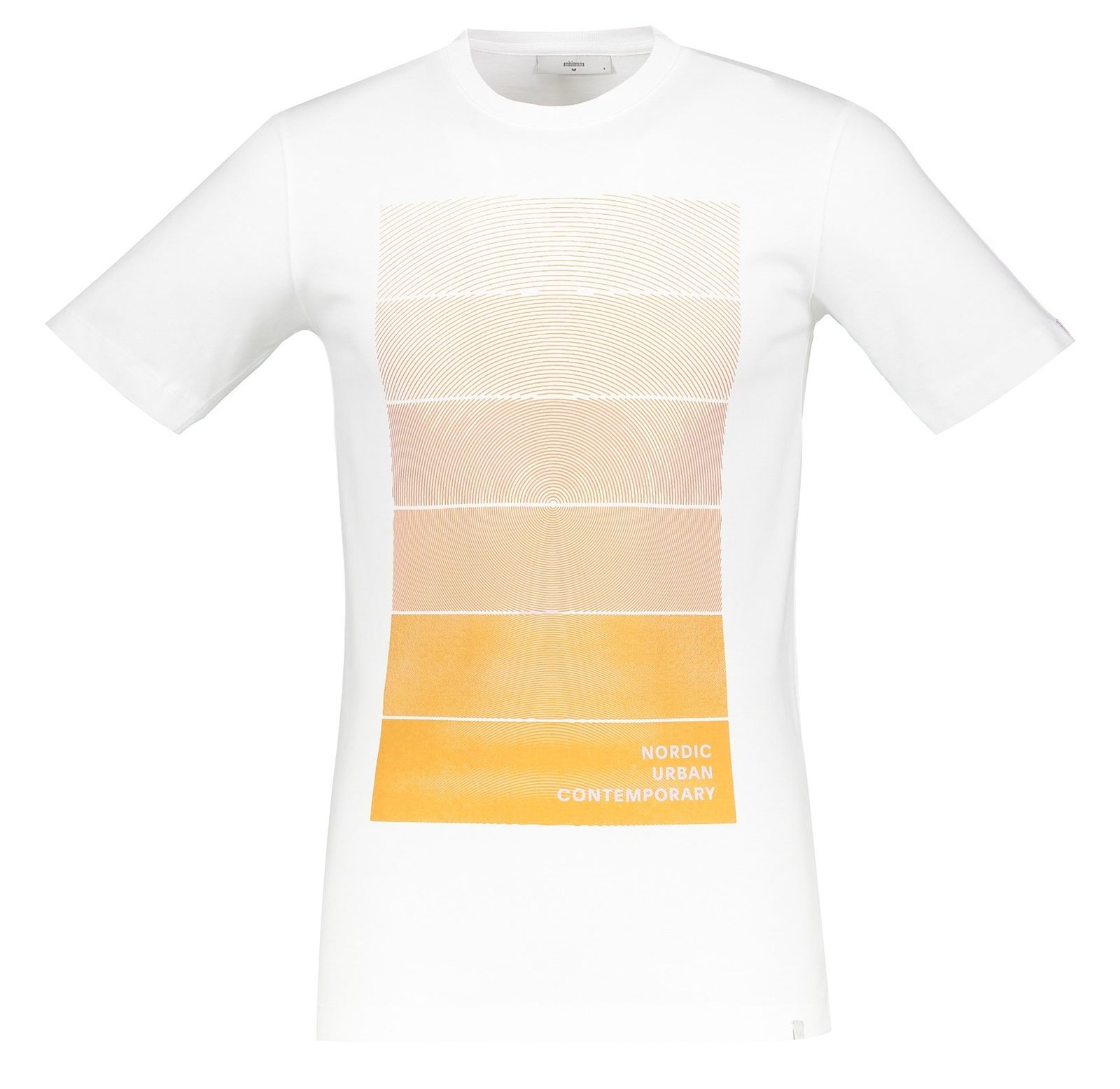 تی شرت نخی یقه گرد مردانه - مینیموم - سفيد - 1