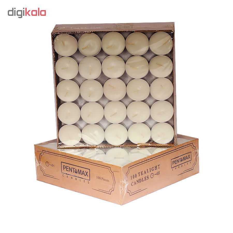 شمع وارمر پنت مکس مدل TeaLight بسته 100 عددی