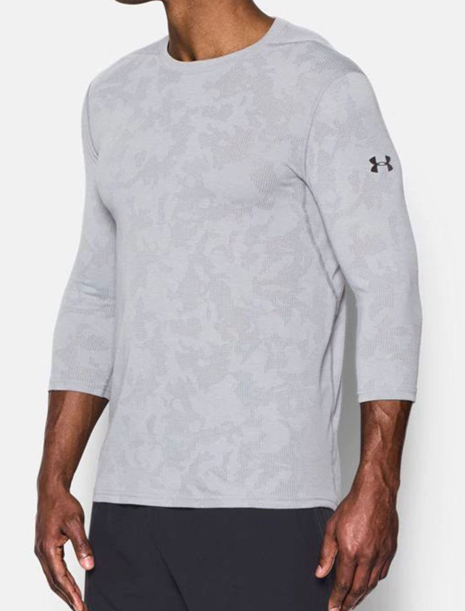 تی شرت ورزشی آستین کوتاه مردانه UA Threadborne - آندر آرمور - طوسي - 4