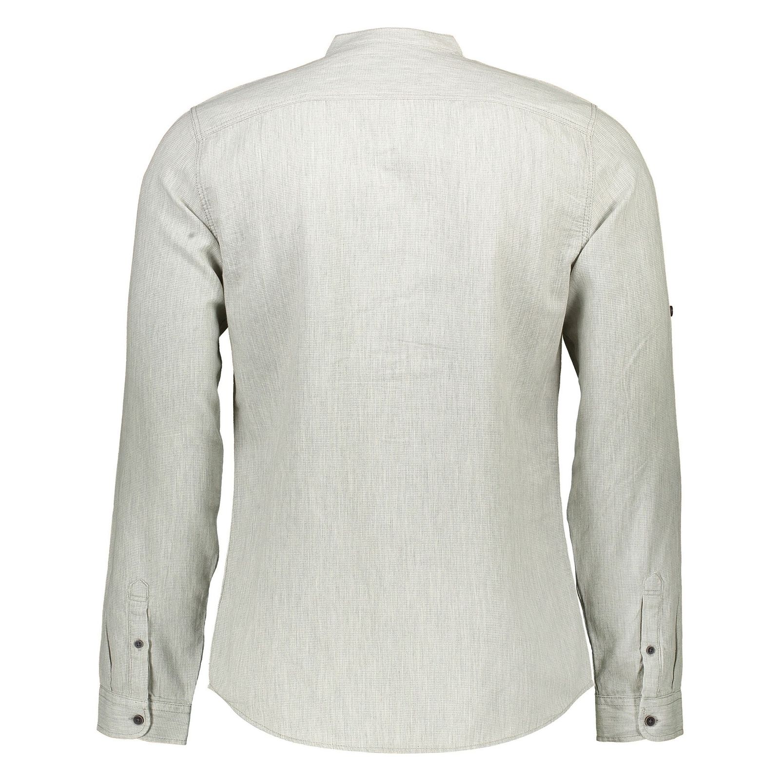 پیراهن نخی یقه گرد مردانه - ال سی وایکیکی - طوسي روشن - 3