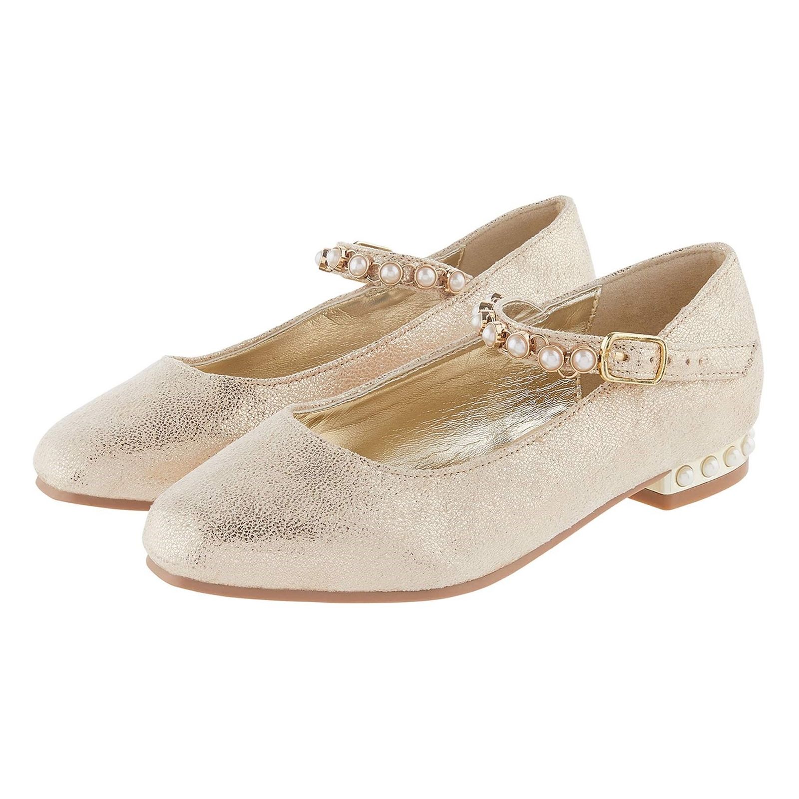 کفش مهمانی بندی دخترانه - مانسون چیلدرن - طلايي  - 4