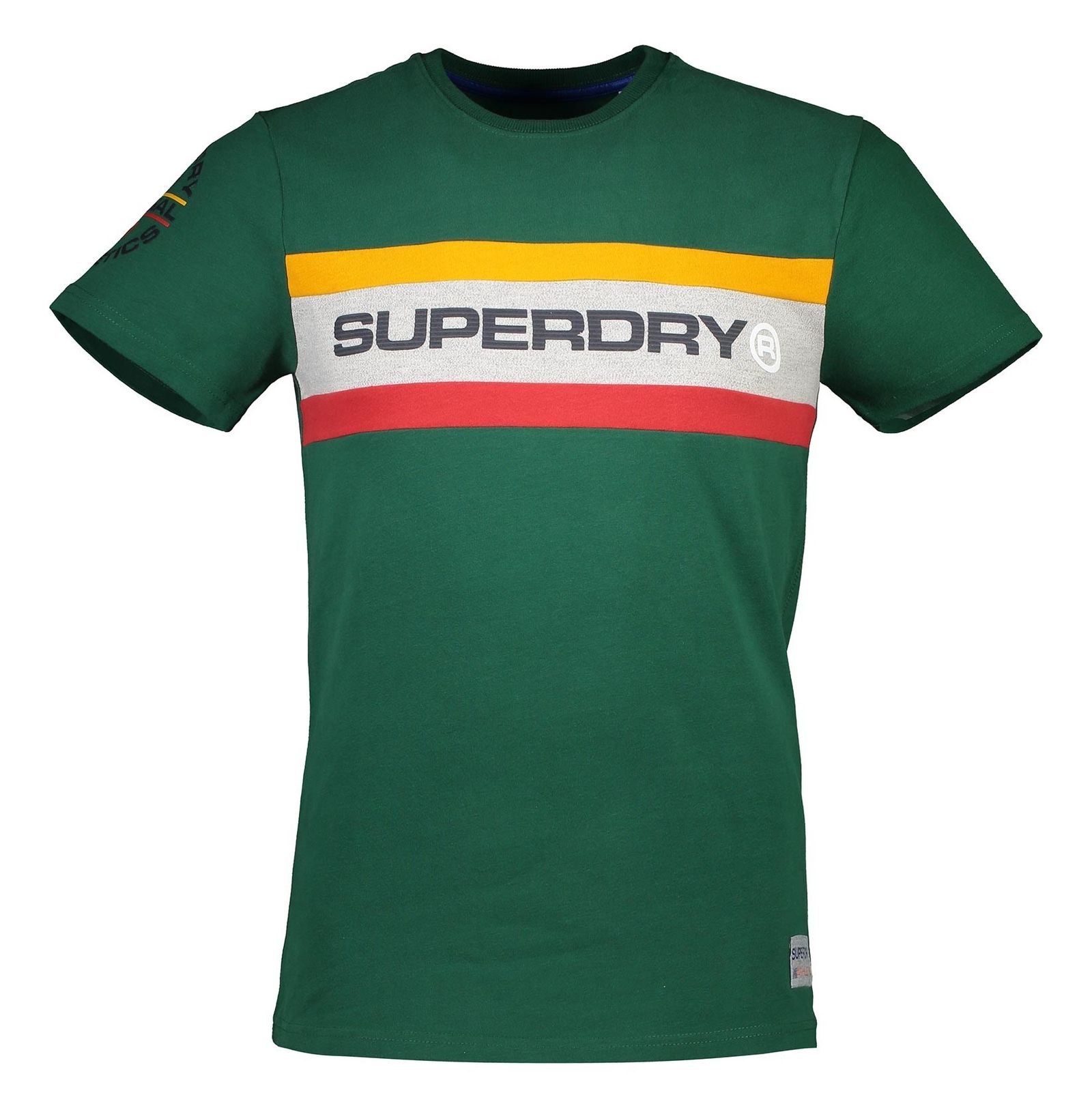 تی شرت نخی یقه گرد مردانه - سوپردرای - سبز - 2