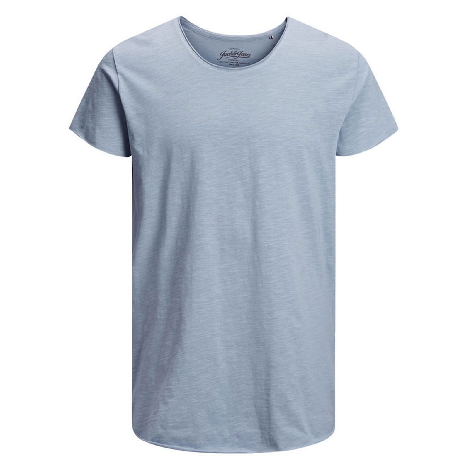 تی شرت نخی یقه گرد مردانه - جک اند جونز - آبي روشن - 1