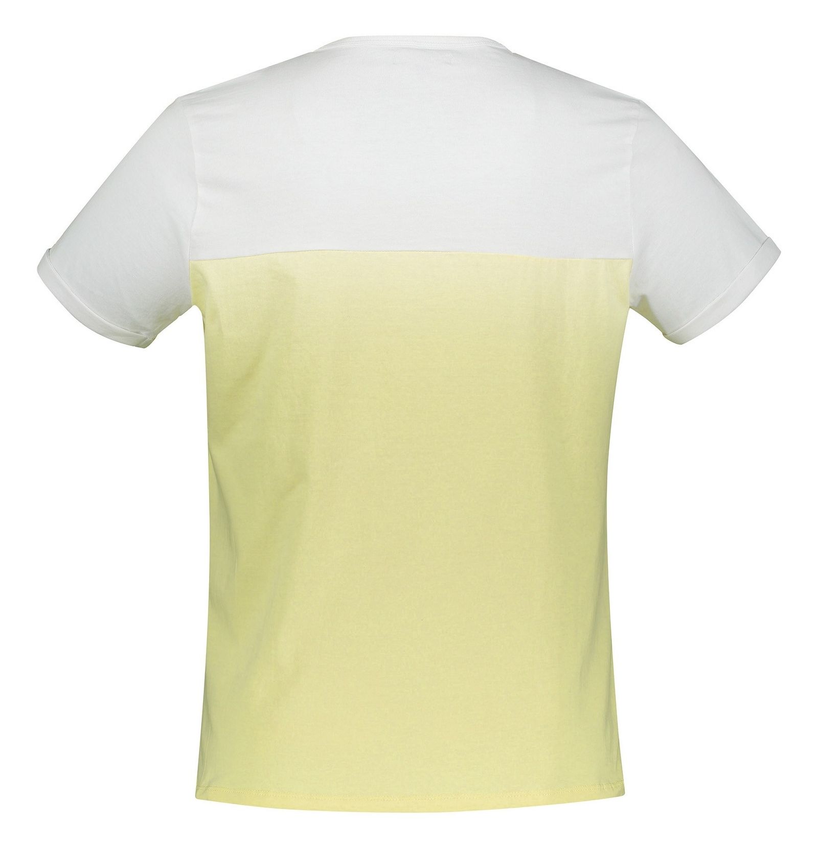 تی شرت نخی یقه گرد مردانه - یوپیم - زرد - 3