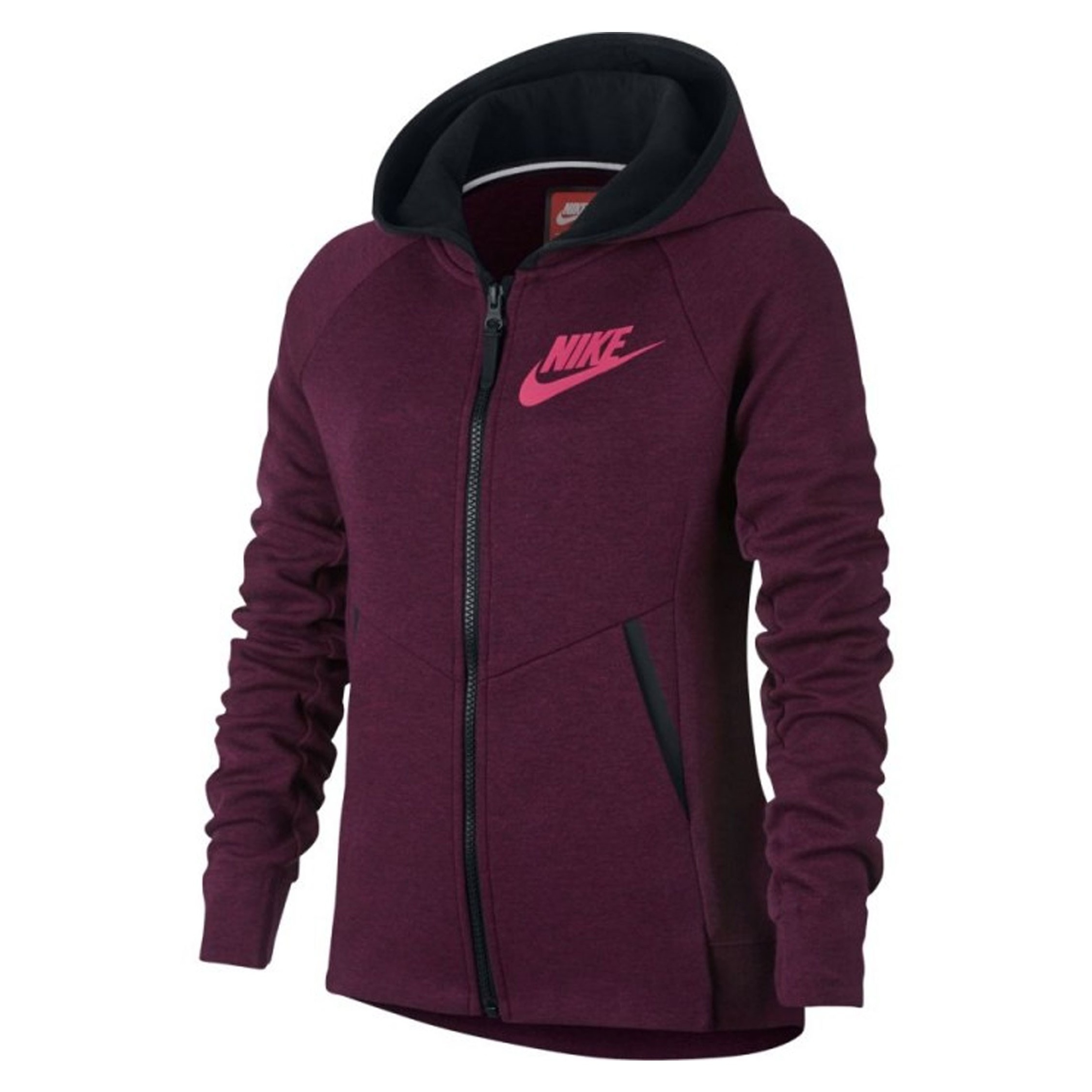 هودی نخی زیپ دار دخترانه Tech Fleece - نایکی