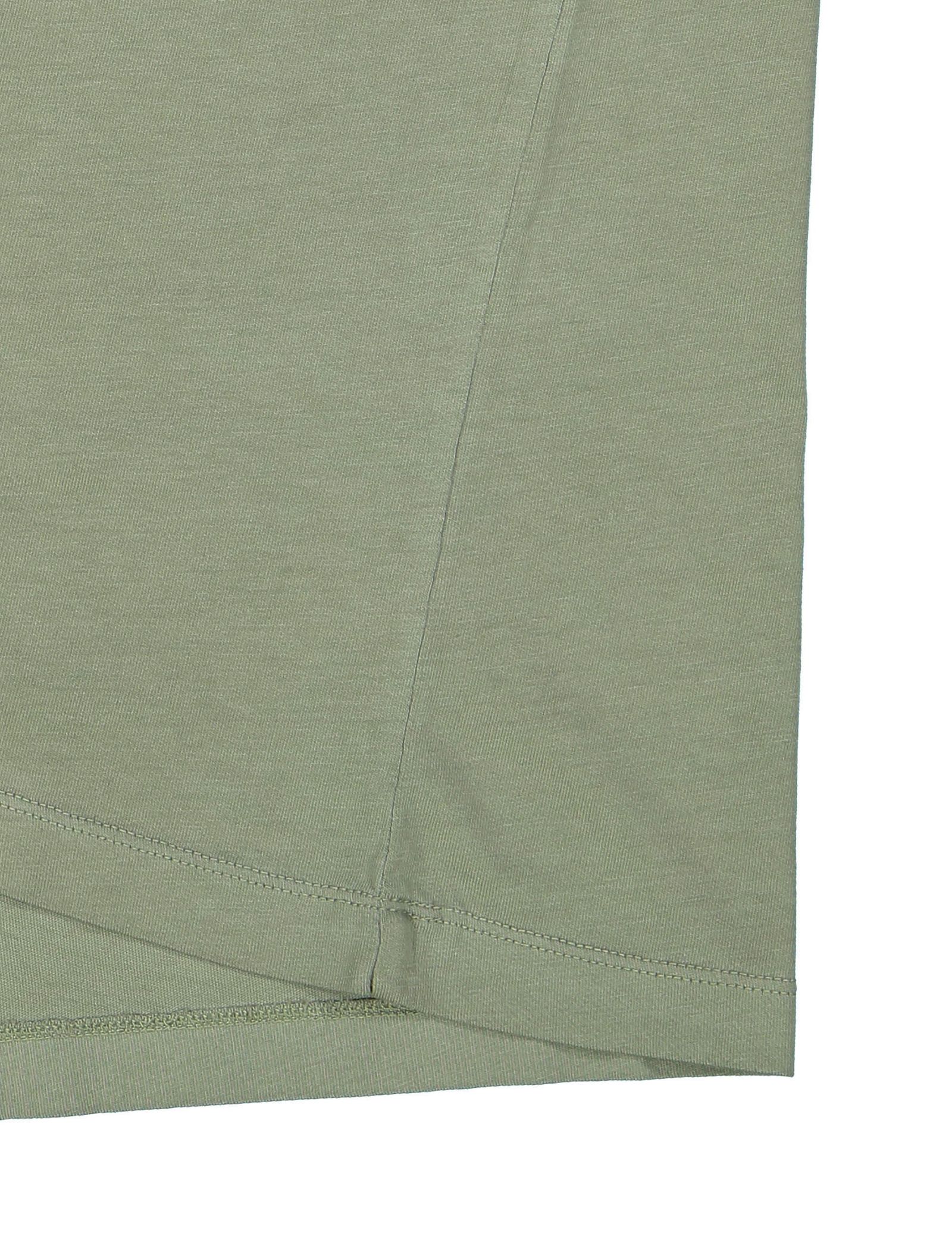تی شرت نخی یقه گرد مردانه Tomlouis - باس اورنج - سبز - 8