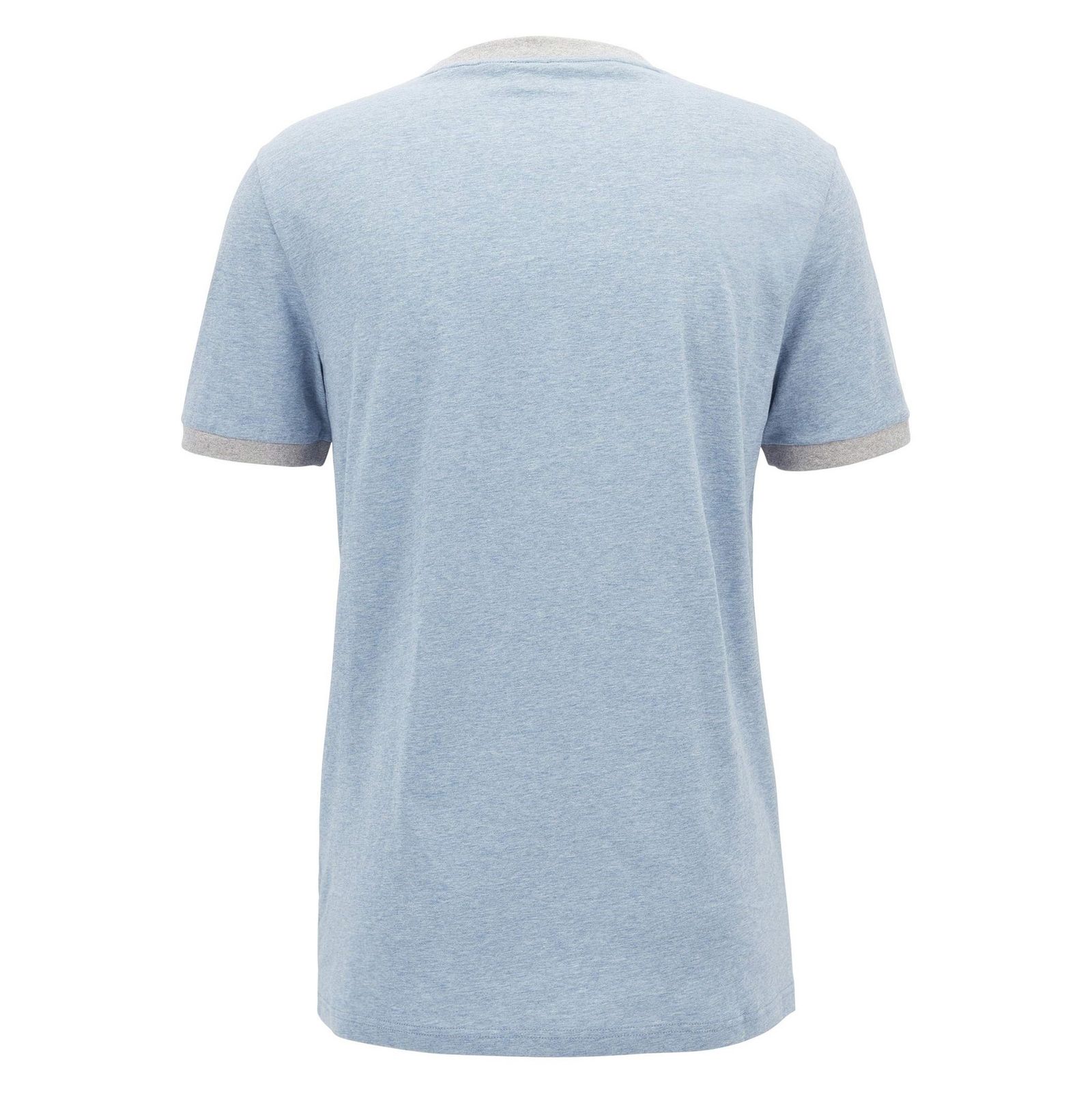 تی شرت نخی یقه گرد مردانه Topical - باس اورنج - آبي روشن - 4