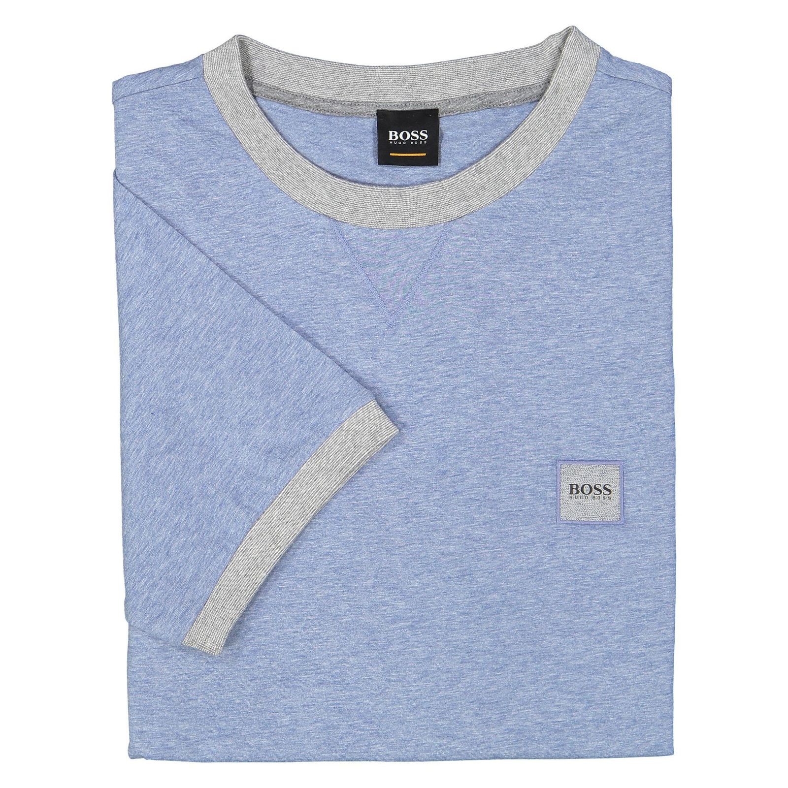 تی شرت نخی یقه گرد مردانه Topical - باس اورنج - آبي روشن - 5