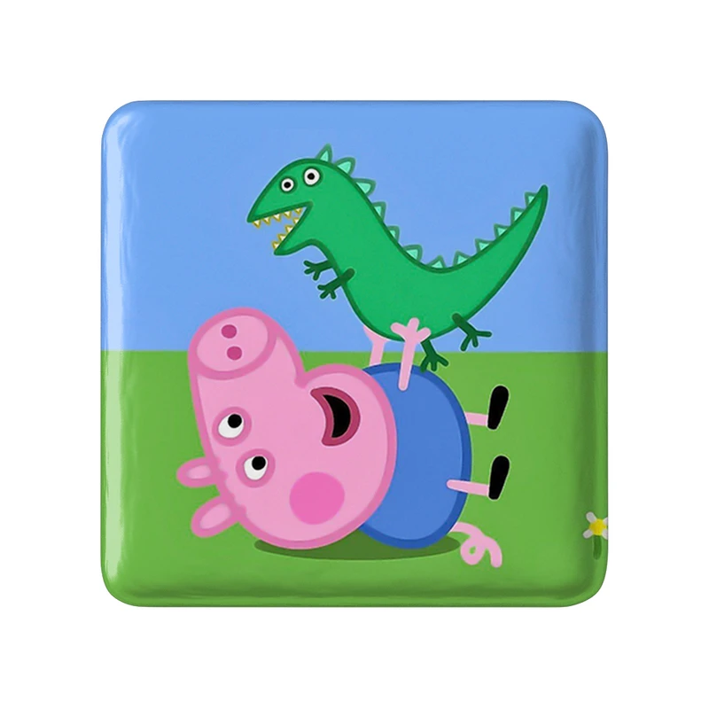 مگنت خندالو طرح جورج انیمیشن پپا پیگ Peppa pig  مدل مربعی کد 22072