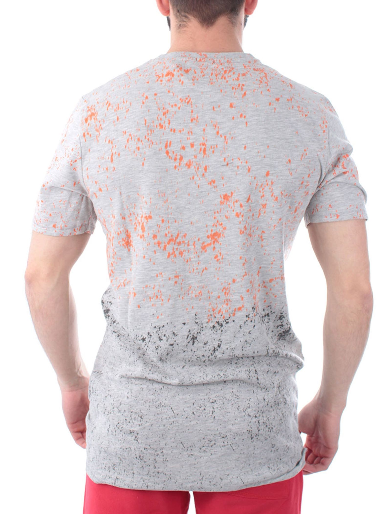 تی شرت نخی یقه گرد مردانه - سوپردرای - طوسي - 7