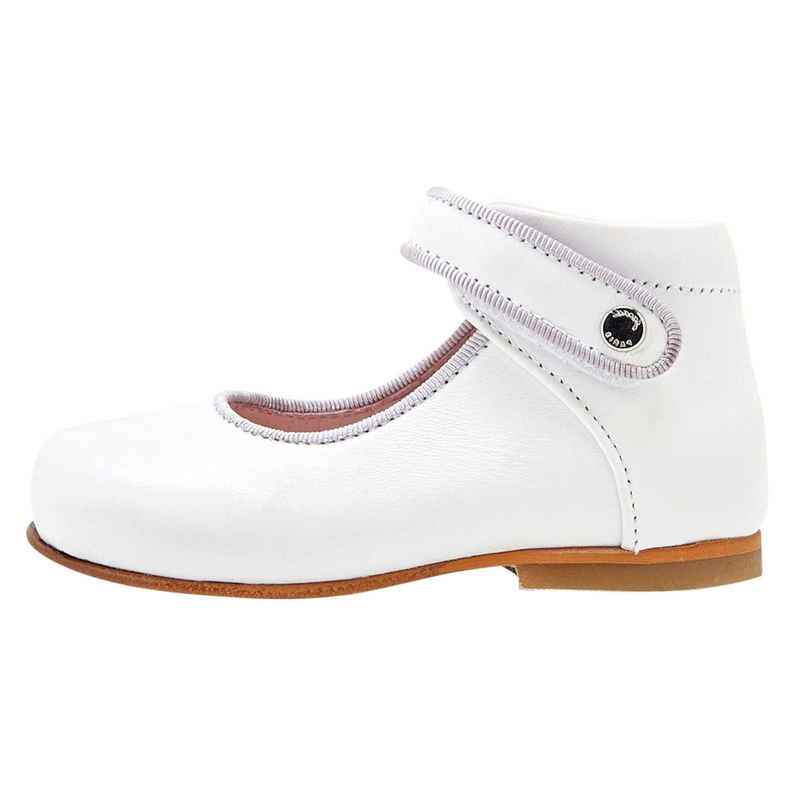 کفش چرم تخت دخترانه Banelle - جاکادی - سفید - 1