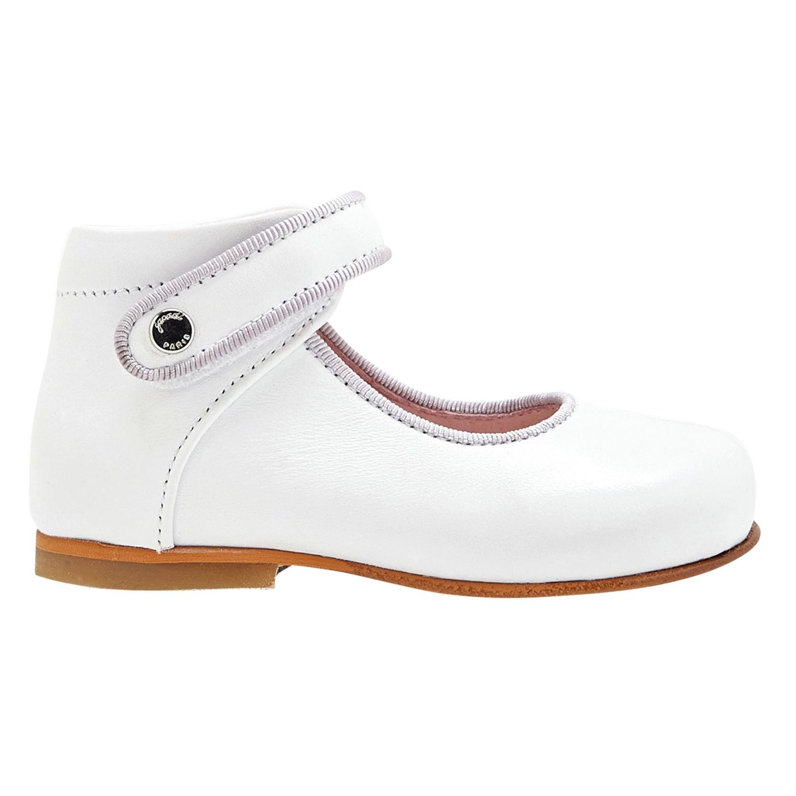 کفش چرم تخت دخترانه Banelle - جاکادی - سفید - 2