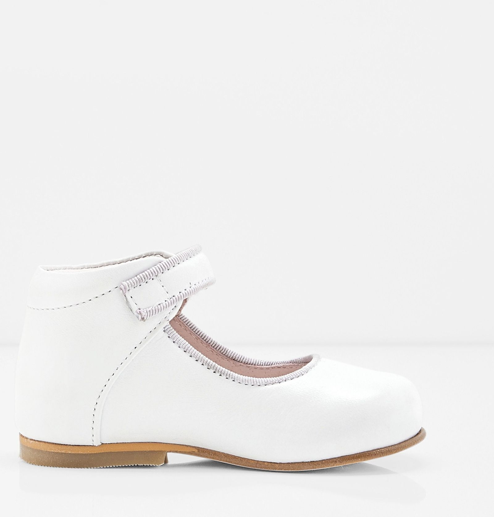 کفش چرم تخت دخترانه Banelle - جاکادی - سفید - 5