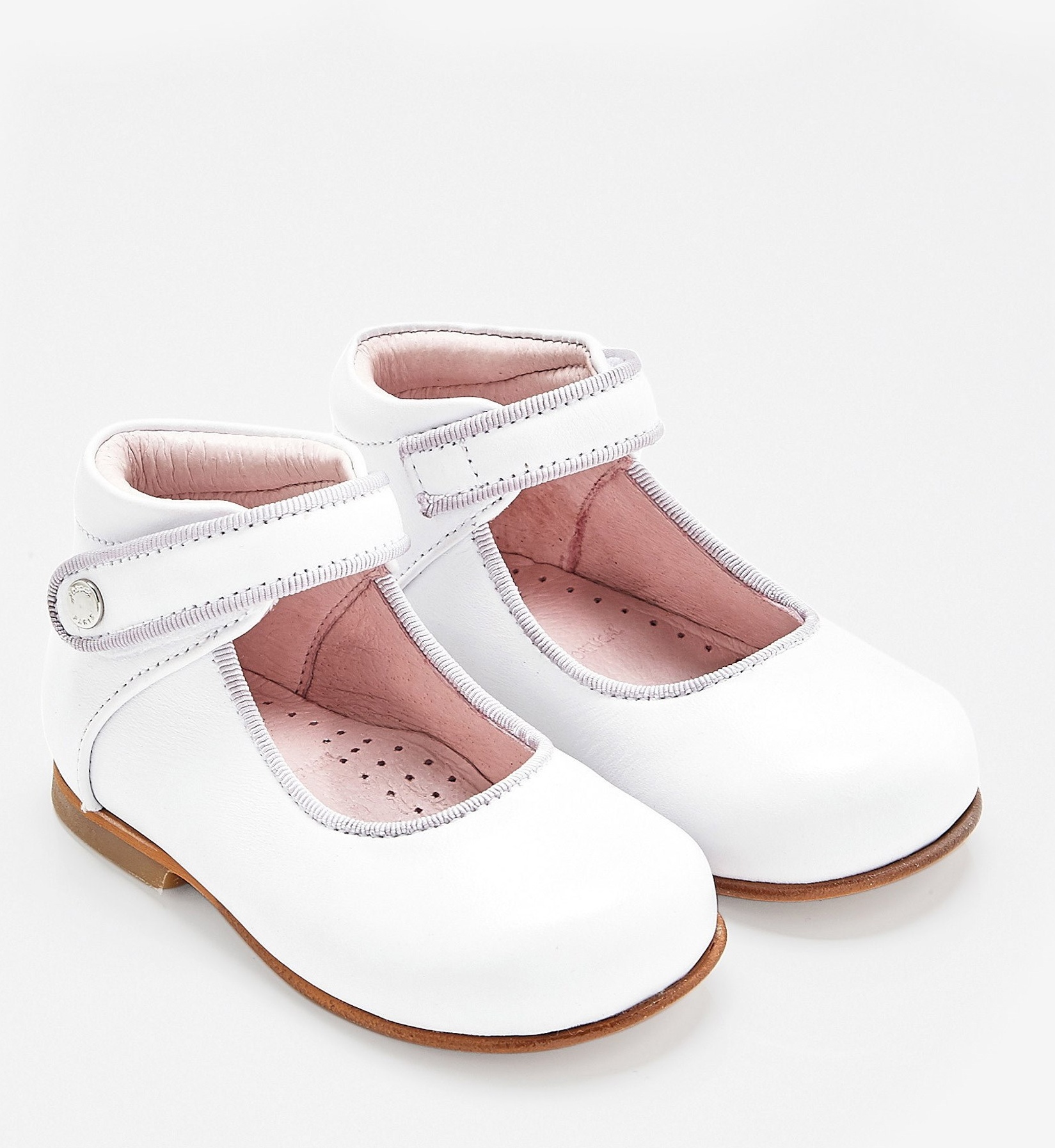 کفش چرم تخت دخترانه Banelle - جاکادی - سفید - 6