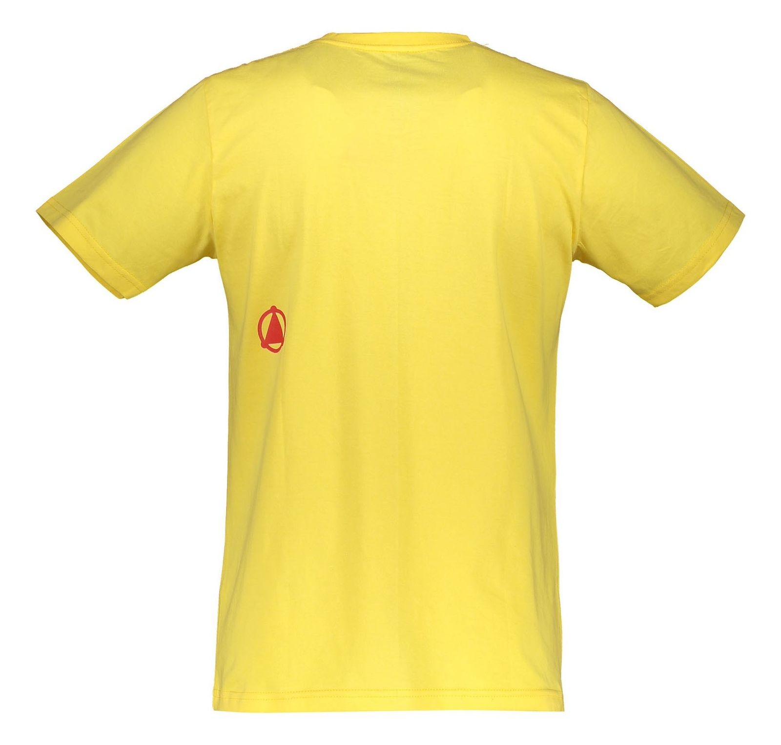 تی شرت نخی یقه گرد مردانه - تچر - زرد - 3