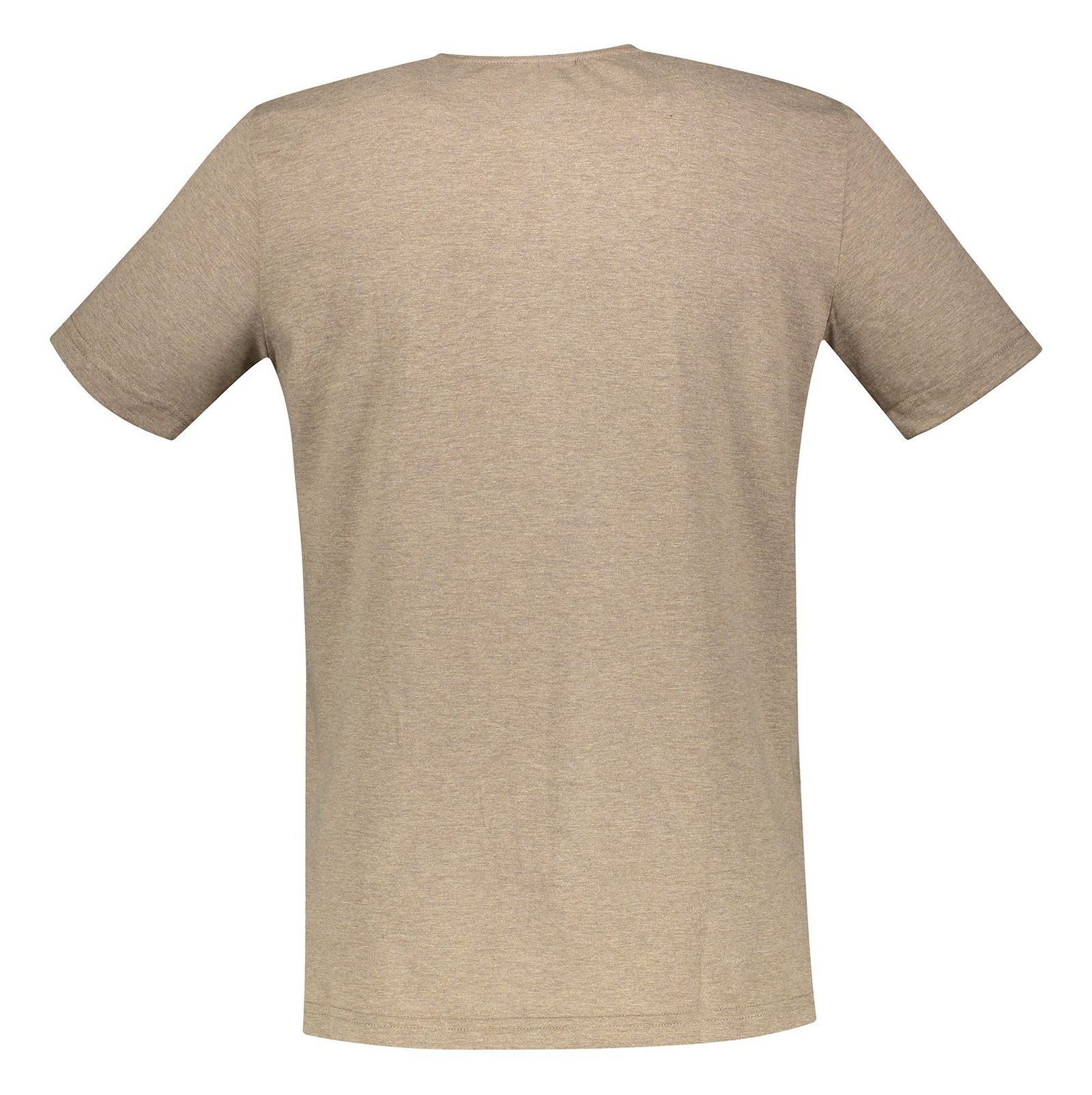 تی شرت نخی یقه گرد مردانه - جامه پوش آرا - قهوه اي - 3
