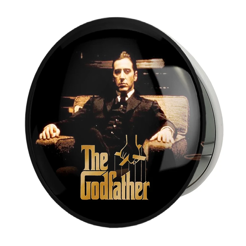 آینه جیبی خندالو طرح پدرخوانده The Godfather مدل تاشو کد 10156 