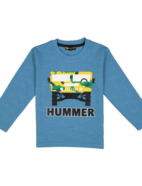 تی شرت نخی آستین بلند پسرانه Hummer - خرس کوچولو