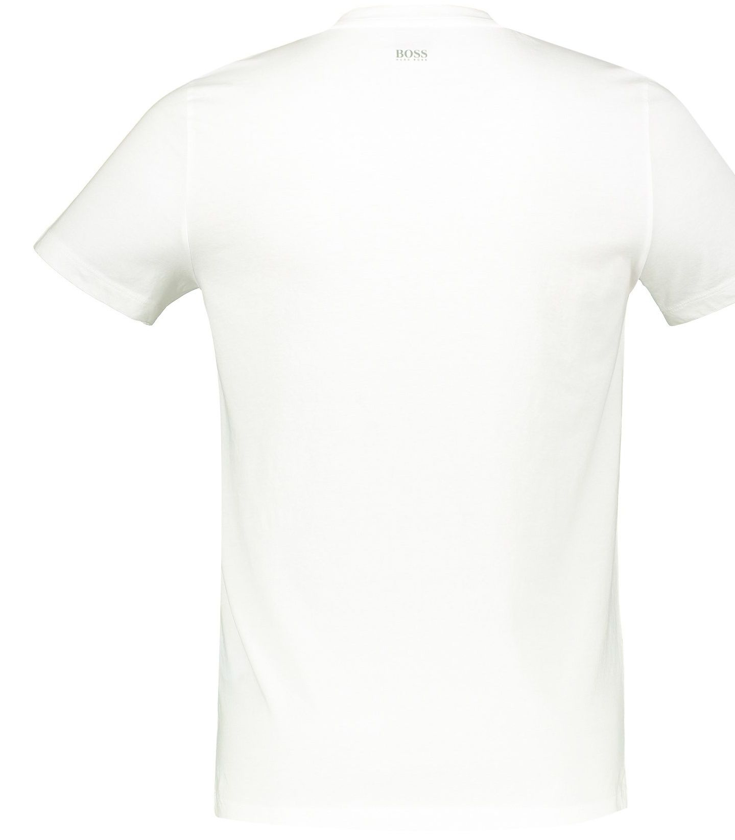 تی شرت نخی یقه گرد مردانه Timen 3 - باس اورنج - سفيد  - 4