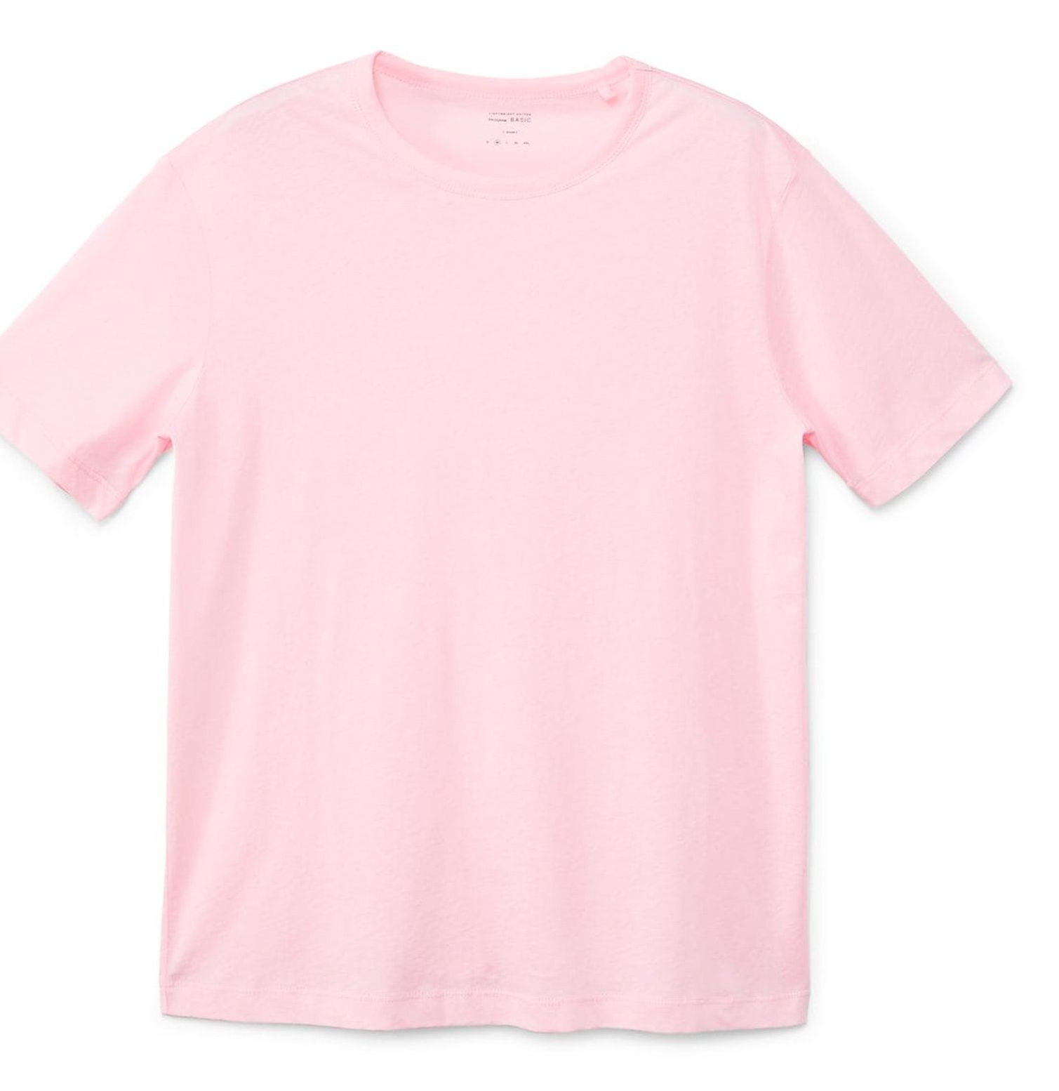 تی شرت نخی یقه گرد مردانه - مانگو - صورتي - 2