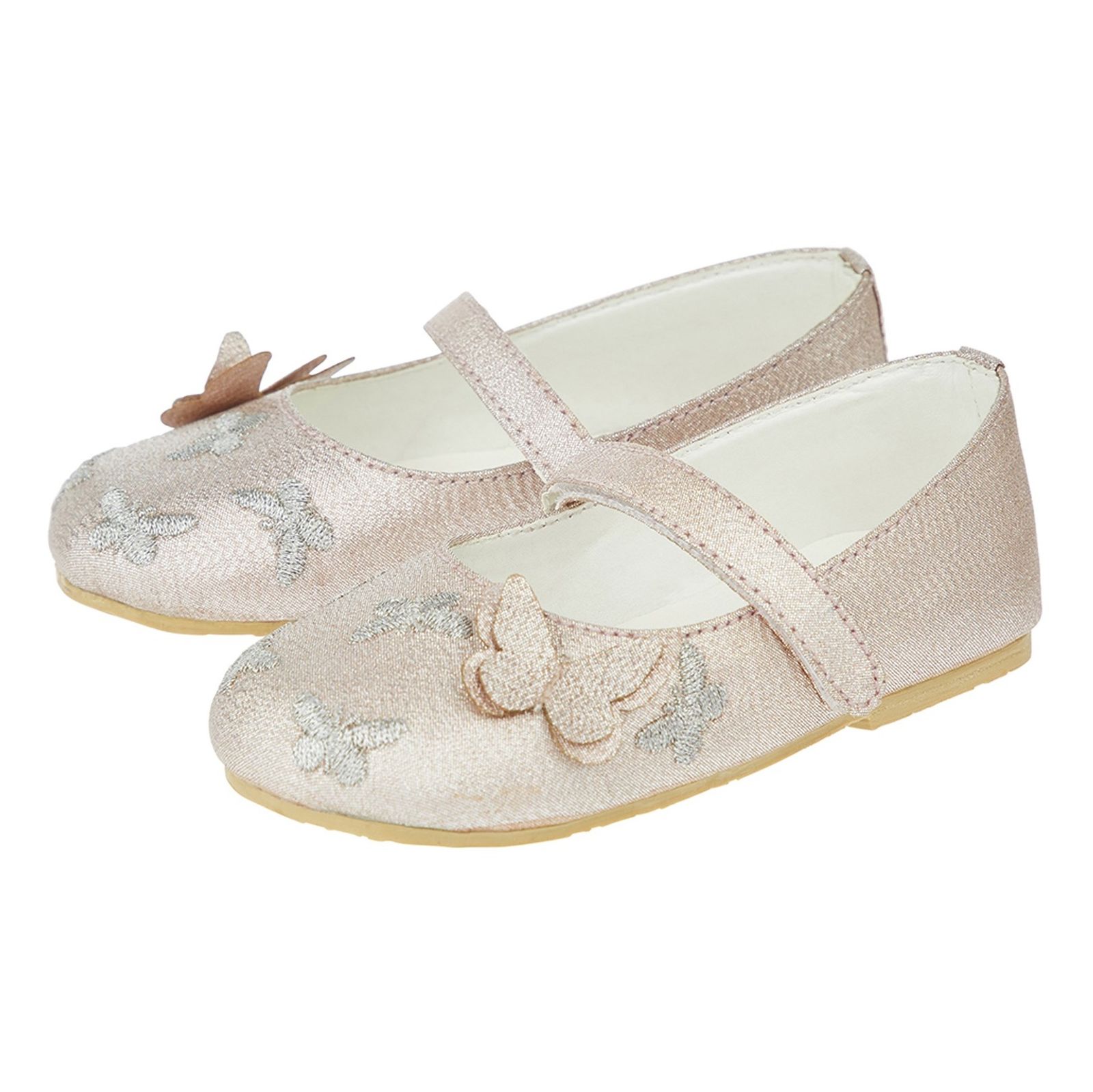 کفش چسبی نوزادی دخترانه - مانسون چیلدرن - رزگلد - 3