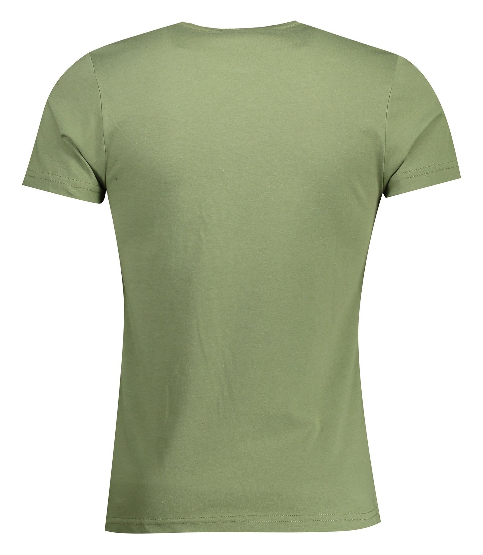 تی شرت نخی یقه گرد مردانه - آر اِن اِس - سبز - 3