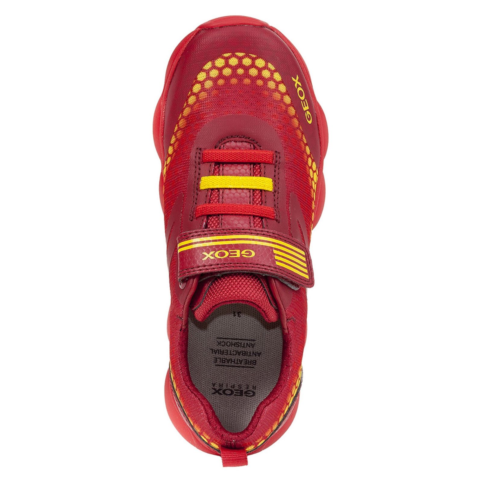 کفش دویدن چسبی پسرانه JR Munfrey - جی اوکس - قرمز و زرد - 3