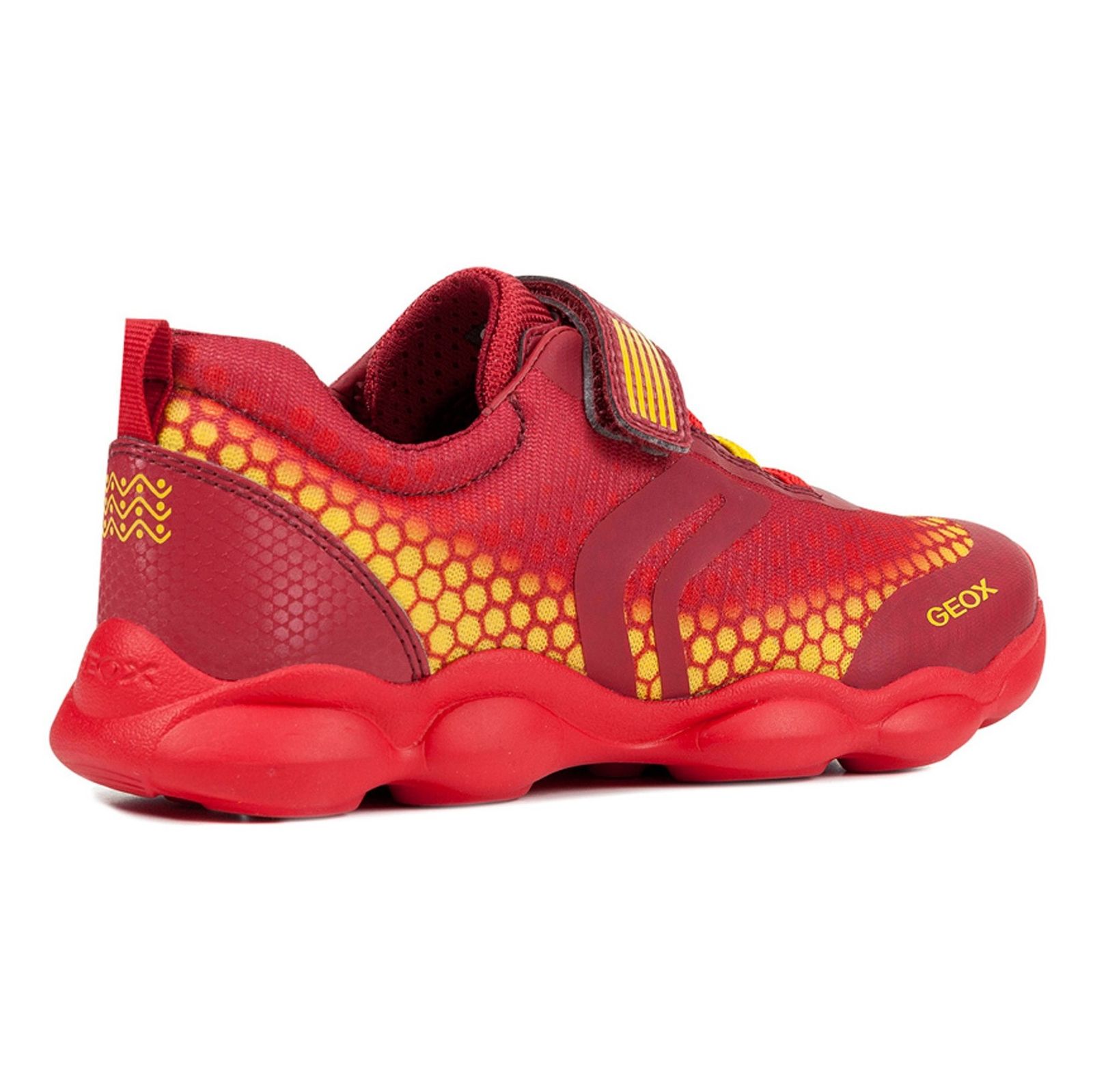 کفش دویدن چسبی پسرانه JR Munfrey - جی اوکس - قرمز و زرد - 5