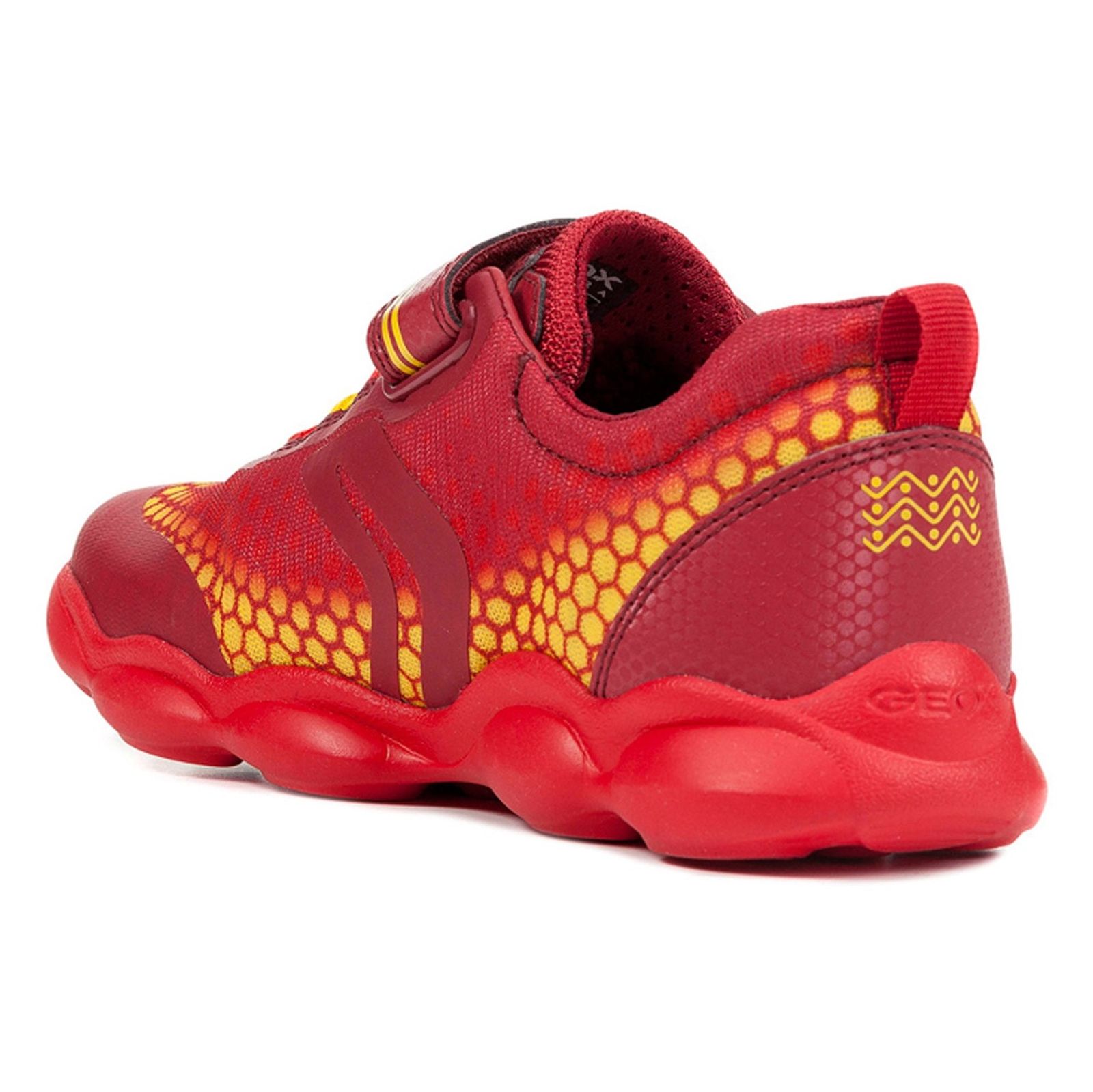 کفش دویدن چسبی پسرانه JR Munfrey - جی اوکس - قرمز و زرد - 6
