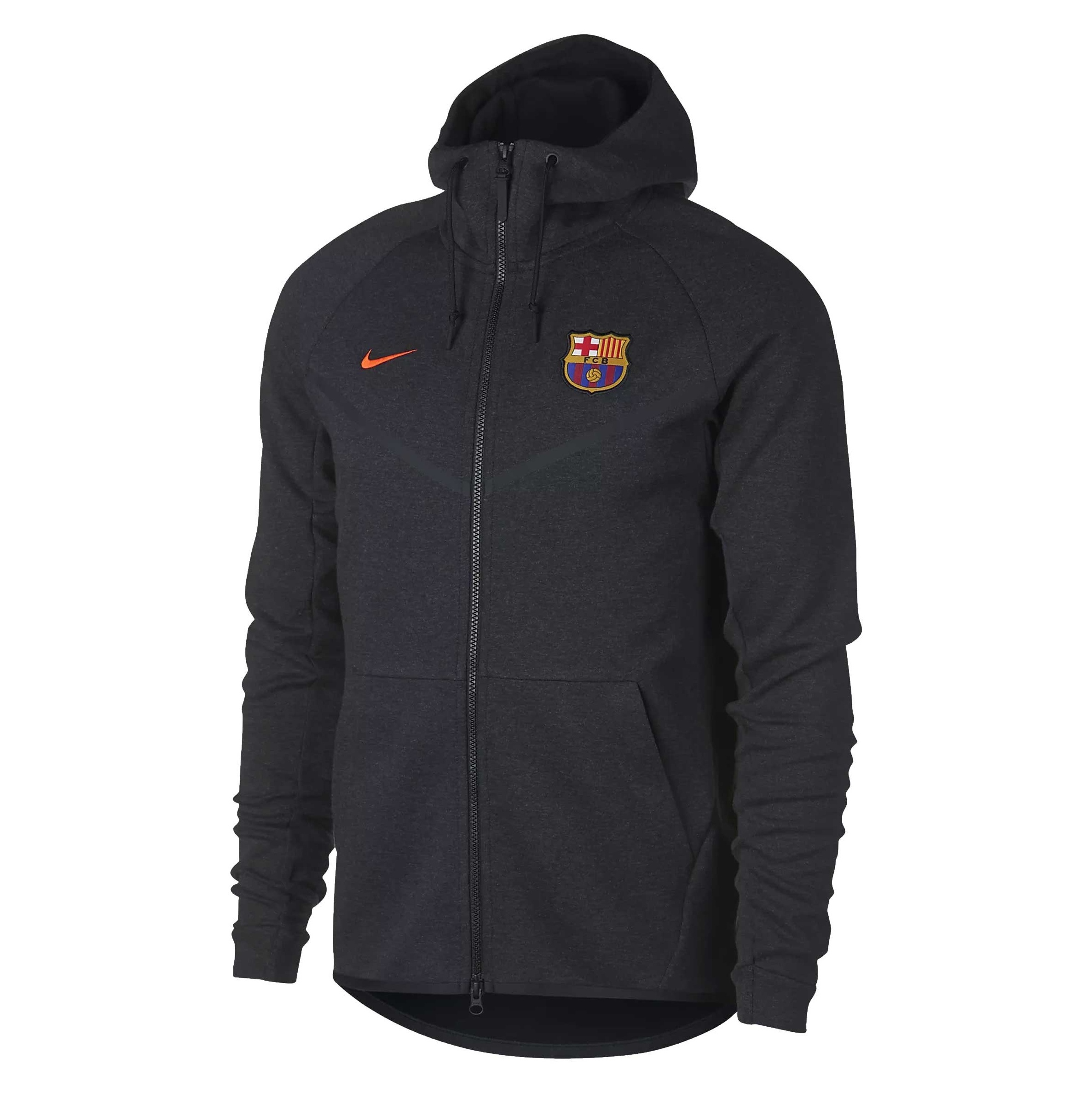 هودی نخی زیپ دار مردانه FC Barcelona Tech Fleece - نایکی