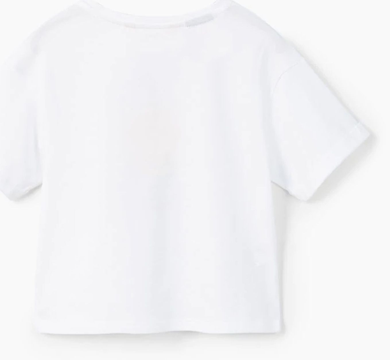 تی شرت نخی یقه گرد دخترانه - مانگو - سفيد - 3