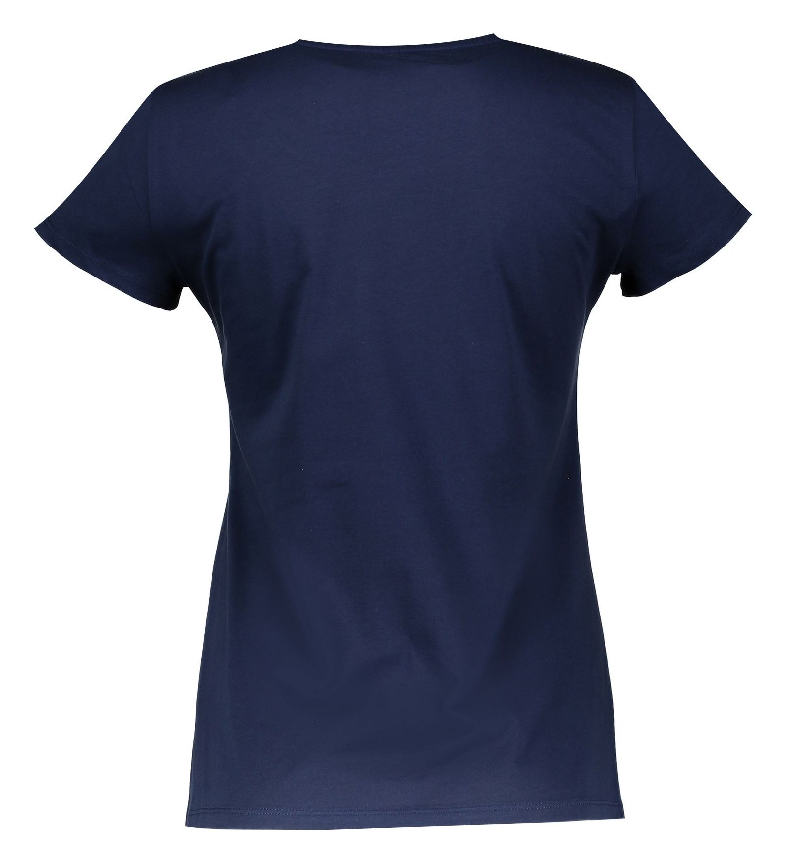 تی شرت نخی یقه گرد زنانه - دفکتو - سرمه اي - 3