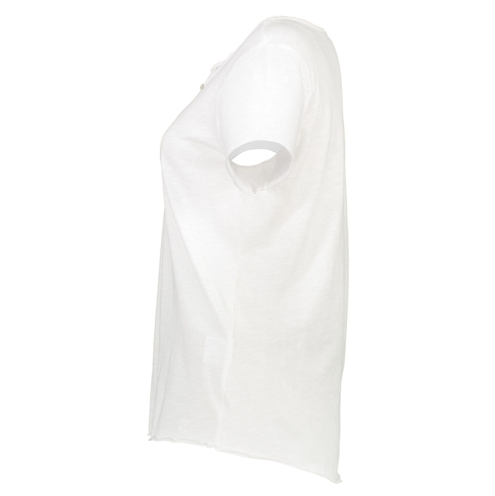 تی شرت نخی یقه گرد زنانه - یوپیم - سفيد - 4