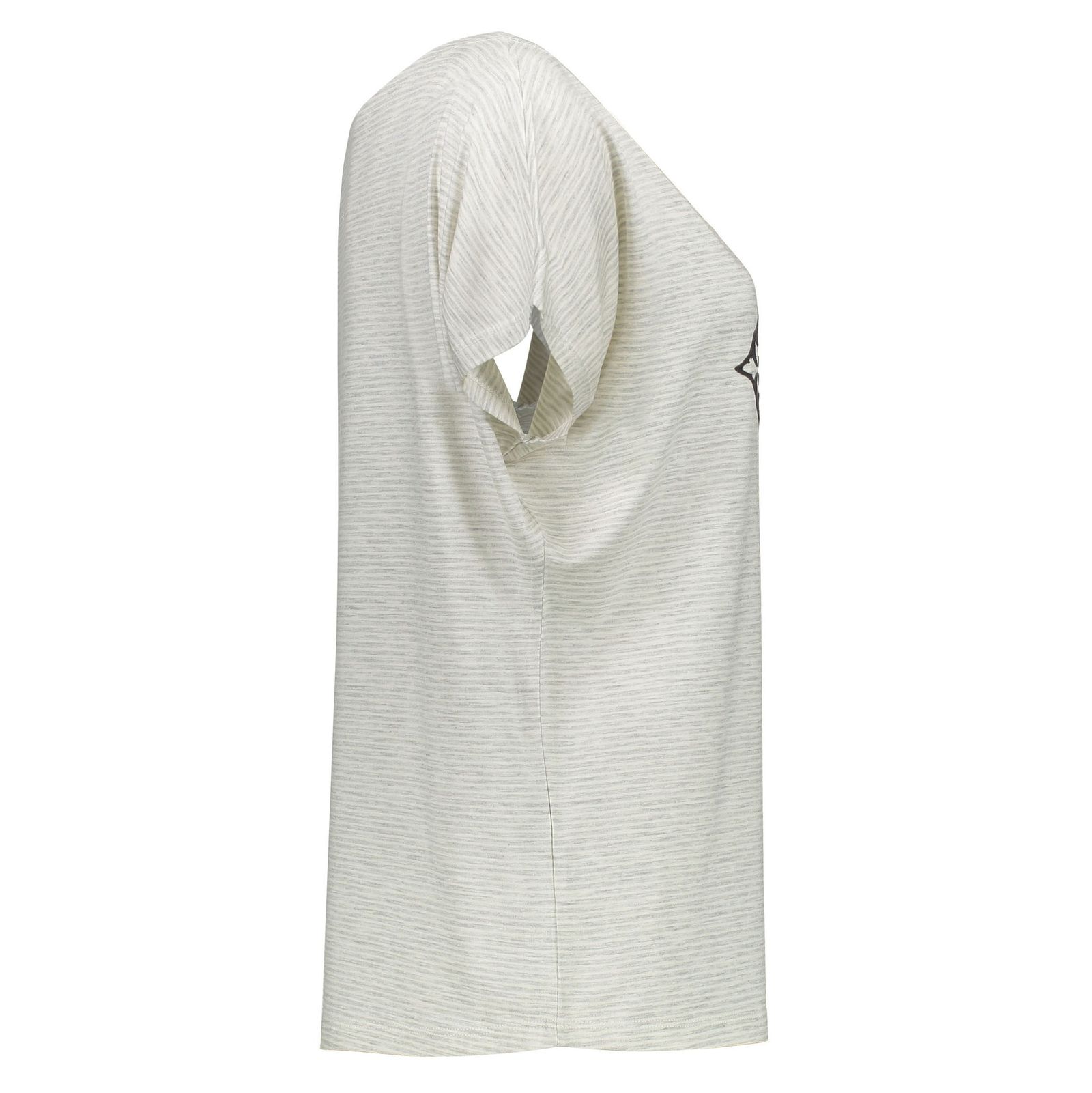 تی شرت یقه گرد زنانه - گارودی - طوسي روشن  - 4