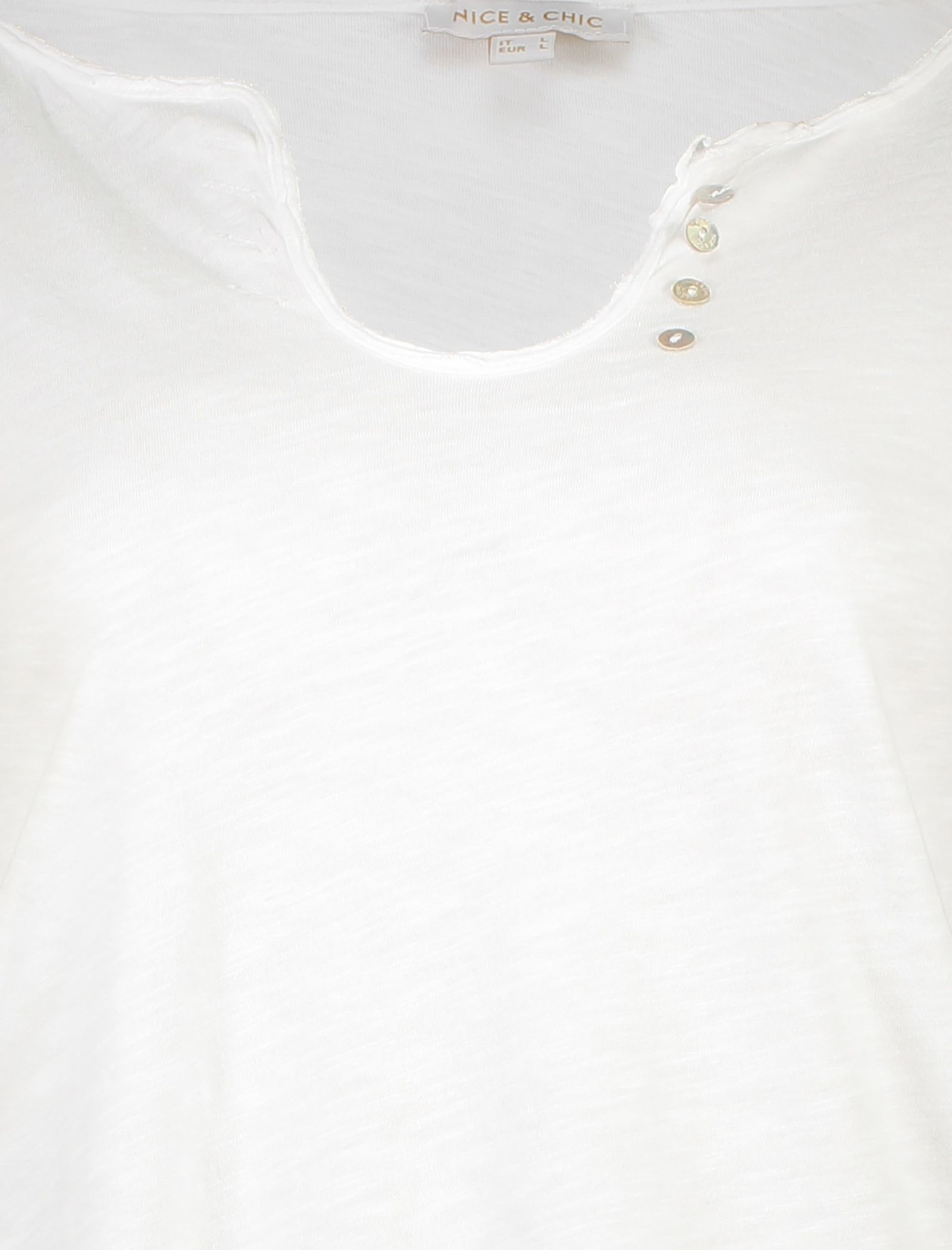 تی شرت نخی یقه گرد زنانه - یوپیم - سفيد - 6