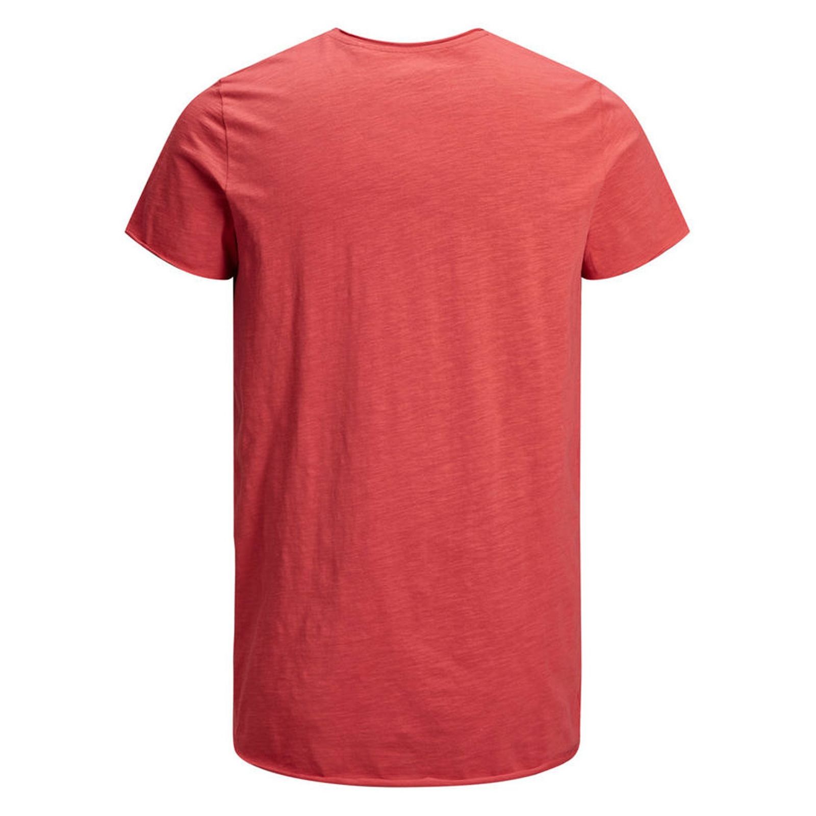 تی شرت نخی یقه گرد مردانه - جک اند جونز - قرمز - 4