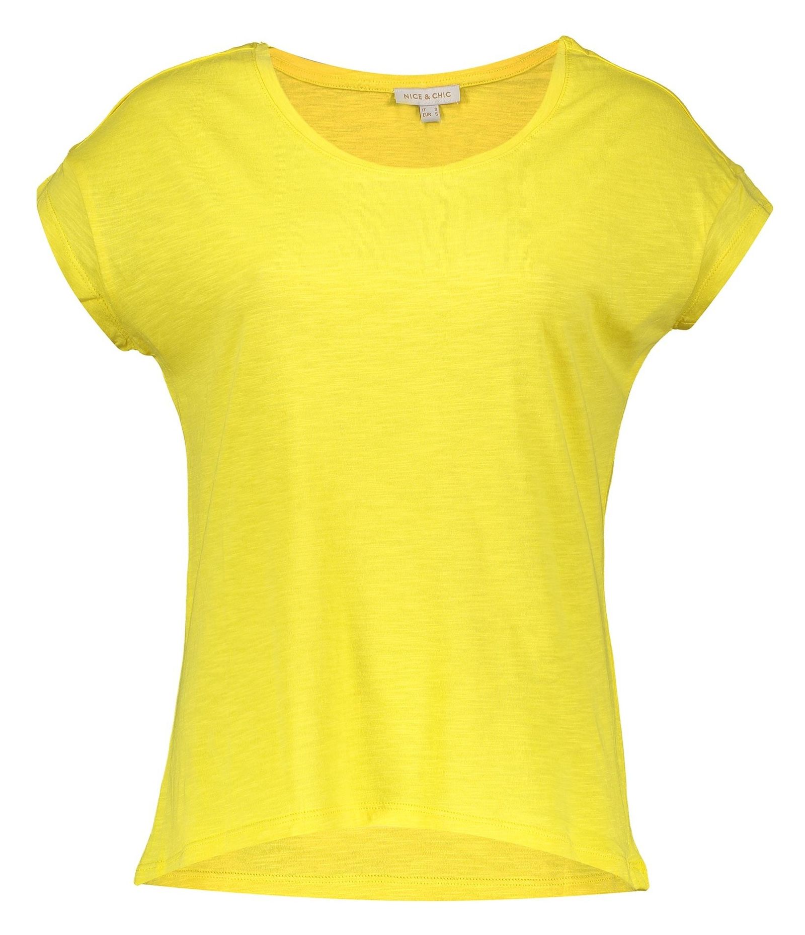 تی شرت یقه گرد زنانه - یوپیم - زرد - 1
