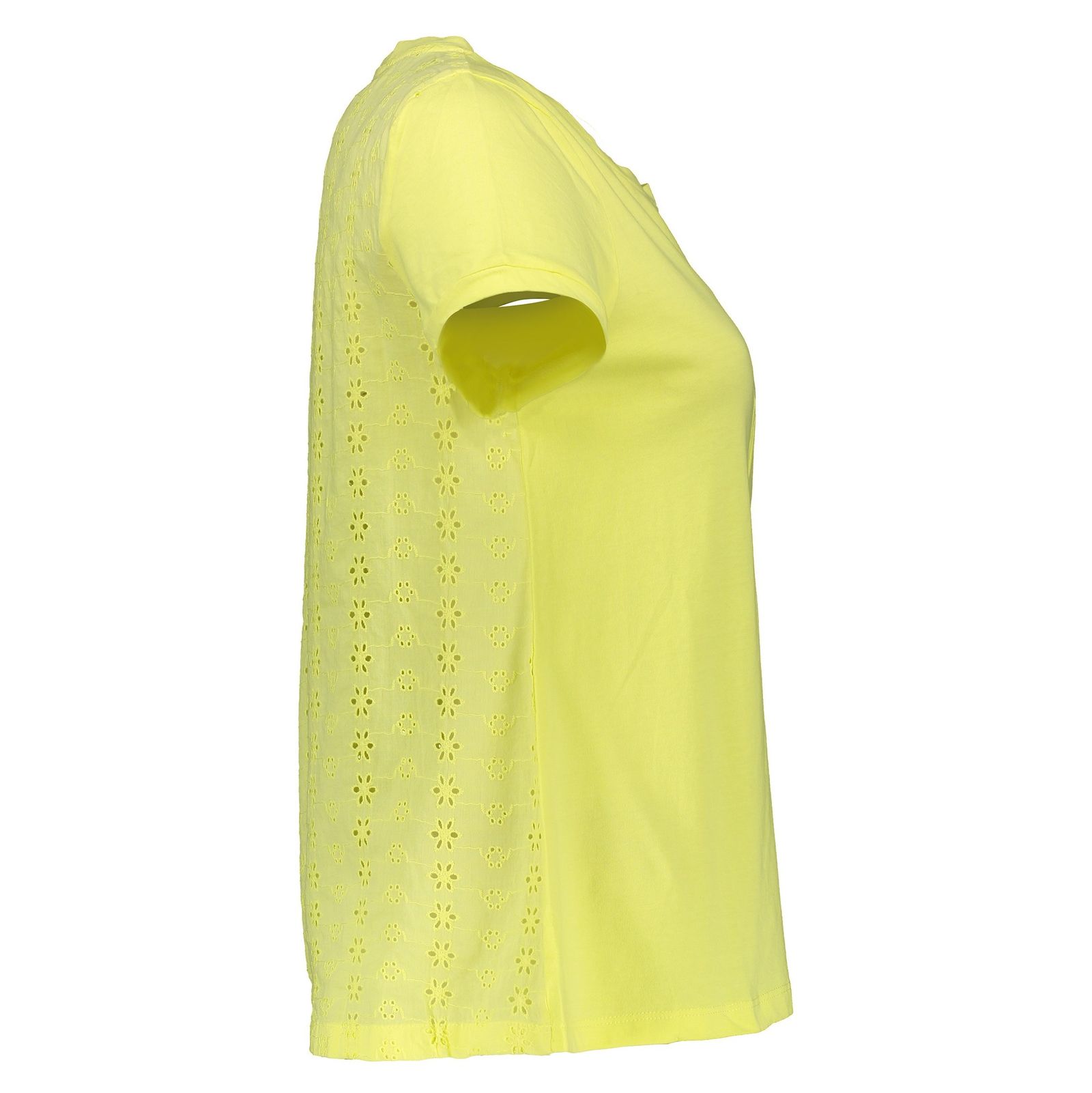 تی شرت یقه گرد زنانه - یوپیم - زرد - 4